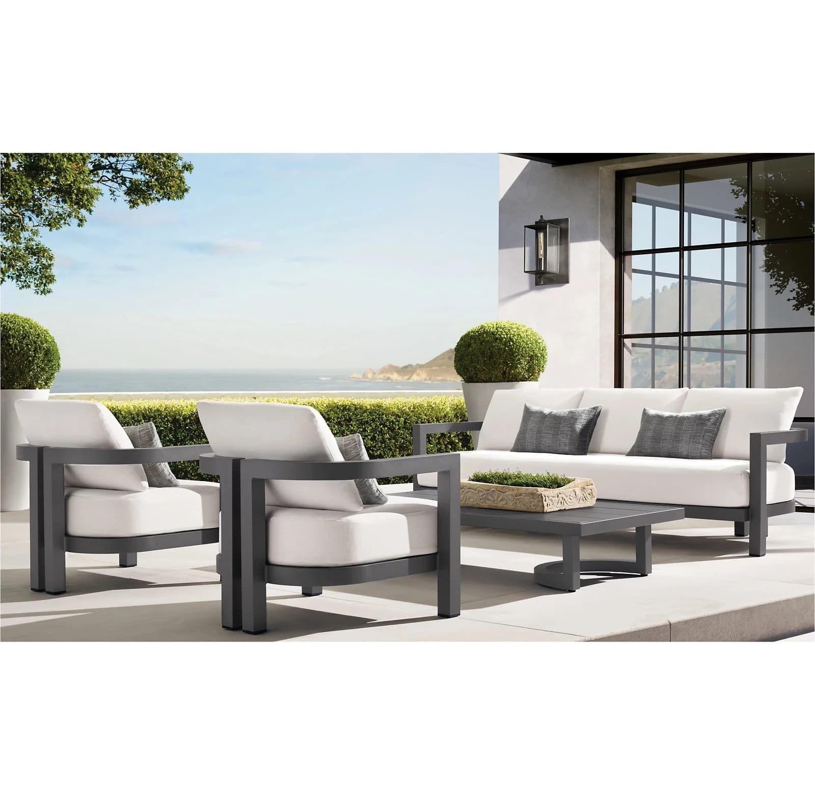 Set lounge Parma din aluminiu — setul complet