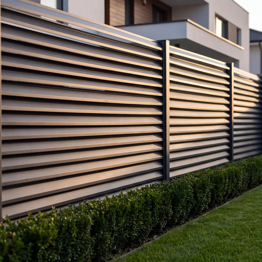 Gard din aluminiu Jaluzea Deluxe, produs pe dimensiunea proprietății