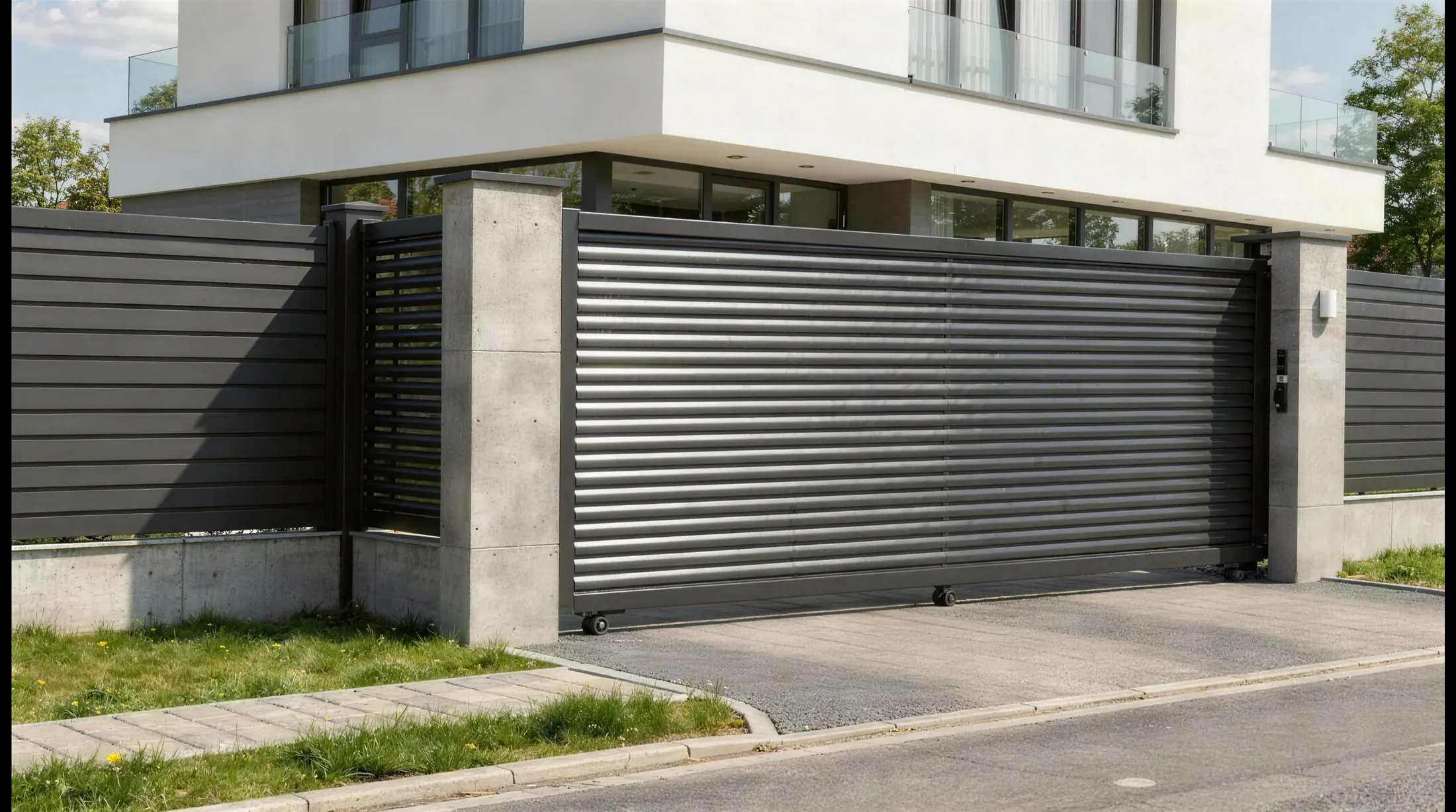 Poartă culisantă din aluminiu Thor