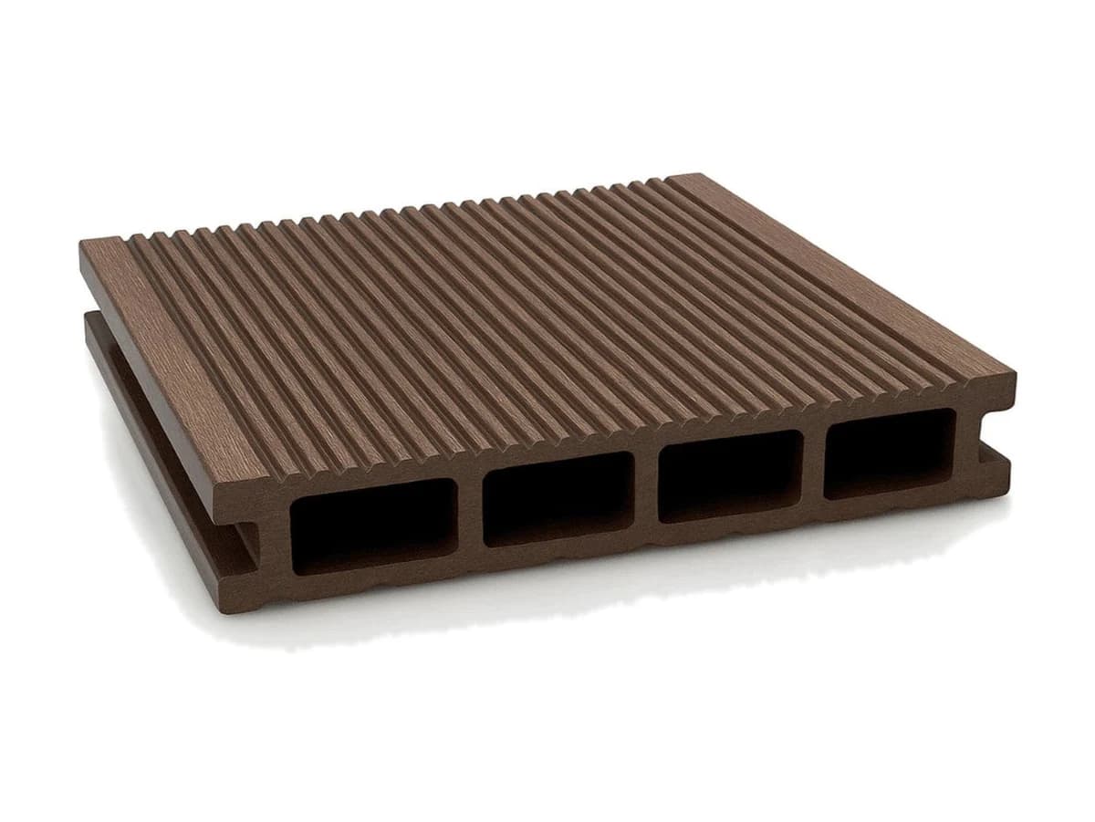Placă de deck din WPC pentru terasă — Placa Decking WPC Lemn Compozit WPC 146x24mm, L 3800mm, Gama ECO 3800 — imagine 1