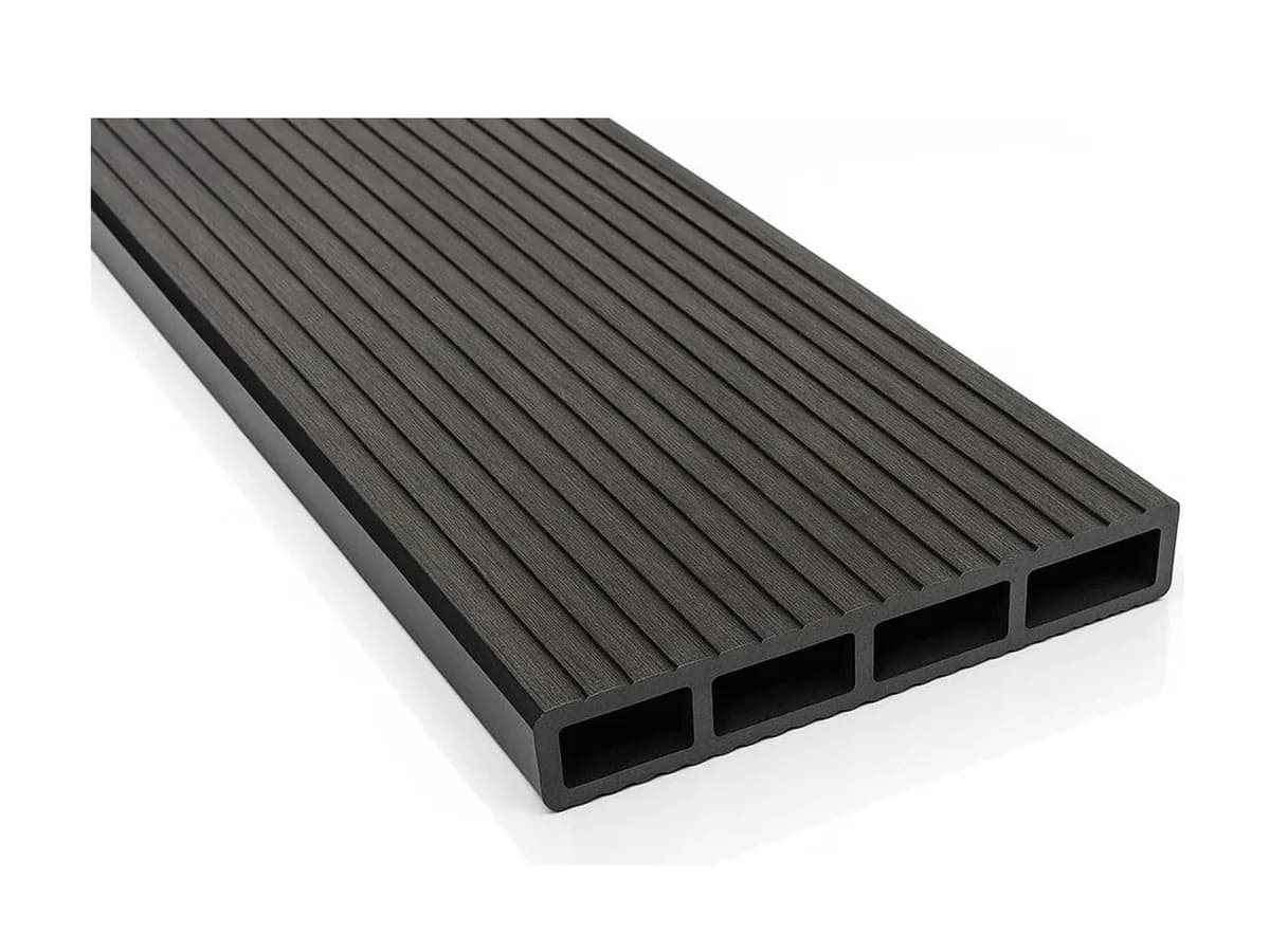 Placă de gard din WPC (lemn compozit) — Placa gard tip scândură din WPC lemn compozit, 150x20.6mm, textura per — imagine 1