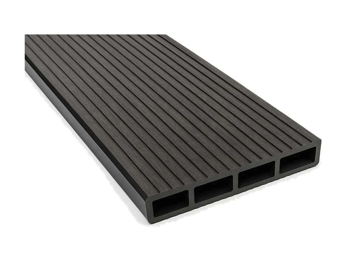 Placă de gard din WPC (lemn compozit) — Placa gard tip scândură din WPC lemn compozit, 150x20.6mm, textura per — imagine 1