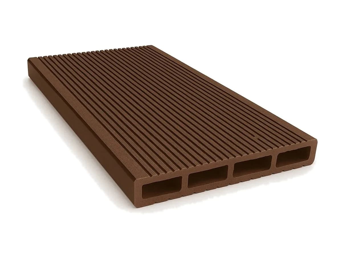 Placă de gard din WPC (lemn compozit) — Placa gard tip scândură din WPC lemn compozit, 150x20.6mm, textura per — imagine 1
