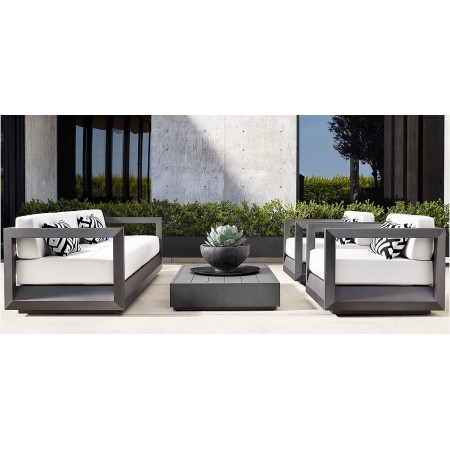 Set mobilier premium din aluminiu, pentru terasa/gradina/balcon, model Dubai
