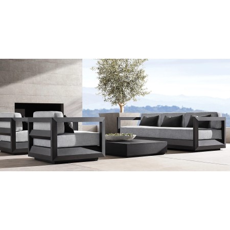 Set mobilier premium din aluminiu, pentru terasa/gradina/balcon, model Bari