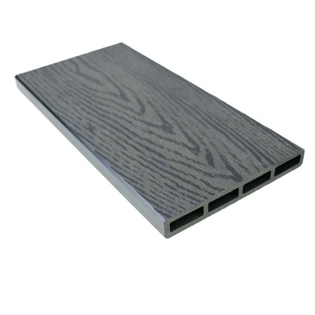 Placa tip scandura din WPC lemn compozit, 150x20.6mm, textura lemn gri