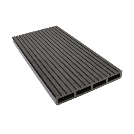 Placa gard tip scandura din WPC lemn compozit, 150x20.6mm, textura periata gri