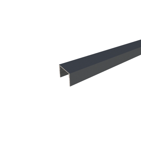 Profil inchidere lamela gard, 20x20mm, Aluminum