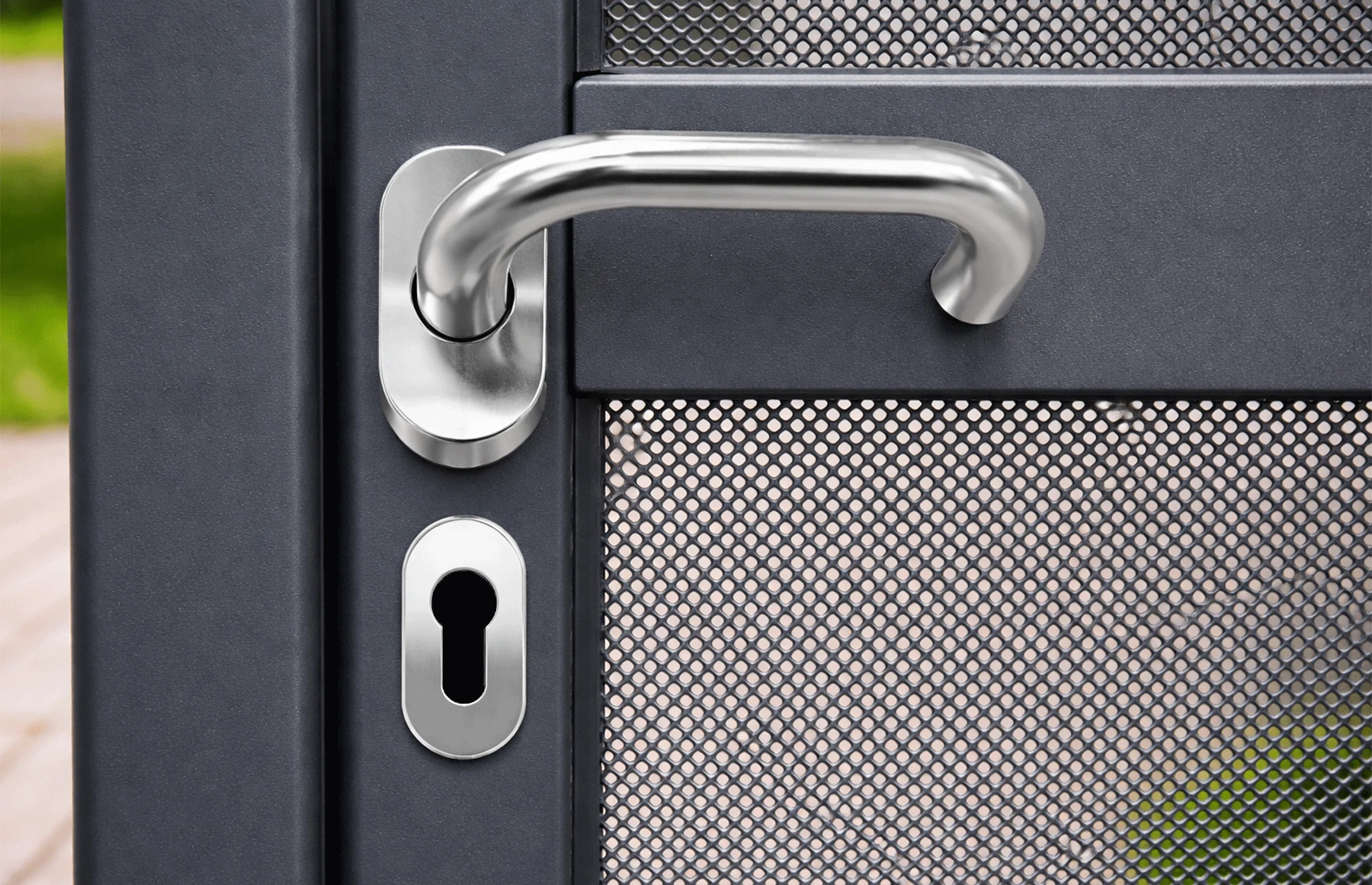 Set manere inox satinat, tip clanta cu arc, Premium, Virtuoso