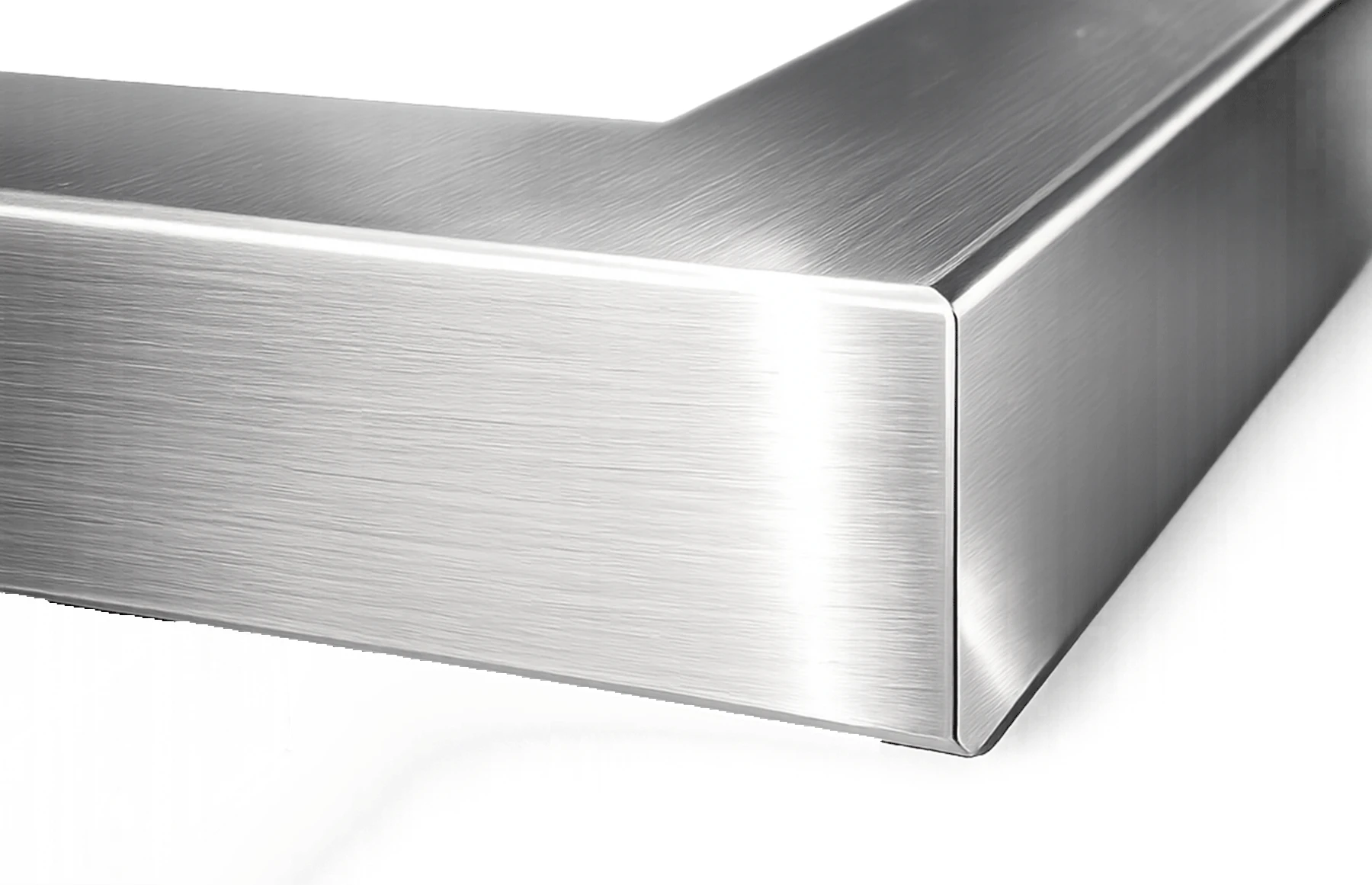 Mâner trăgător inox satinat AISI 316, pentru poartă sau ușă, profil pătrat 30x30 mm, 800 mm – Virtuoso