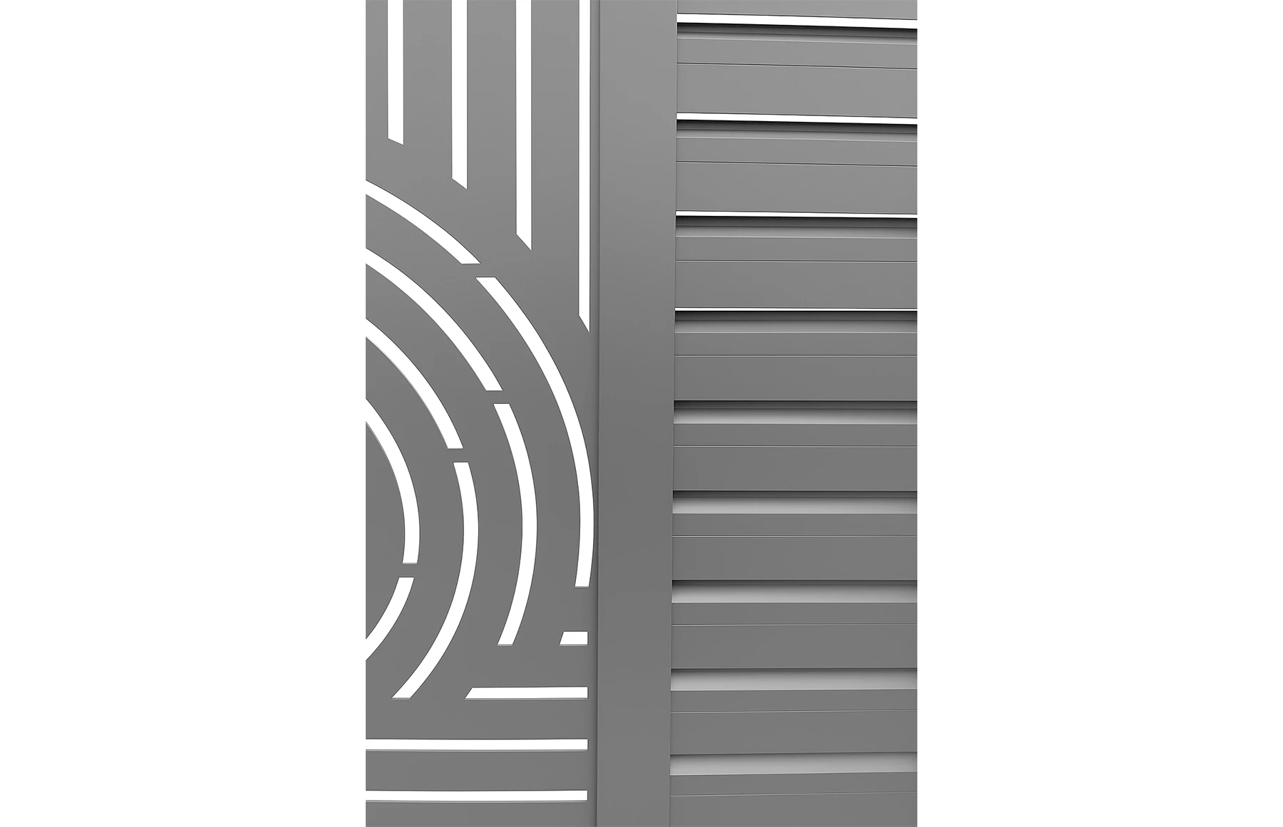 Poarta pietonala metalica din aluminiu 900x1800mm, gri antracit, model  Sahara