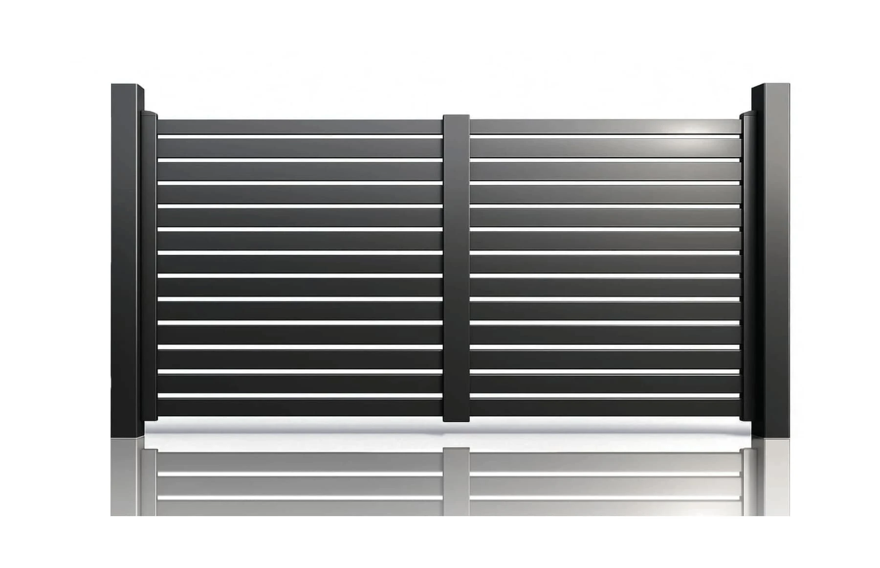 Poarta auto batanta aluminiu 3500x1800mm, model Taurus, gri antracit