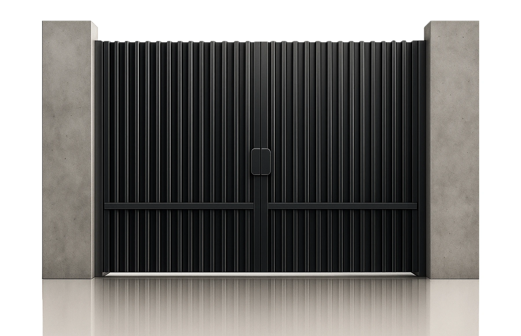 Poarta auto batanta aluminiu 3500x2000mm, model Imperia, gri antracit