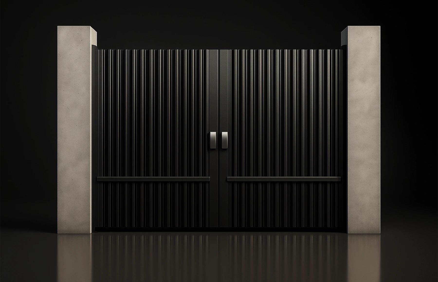 Poarta auto batanta aluminiu 3500x2000mm, model Imperia, gri antracit