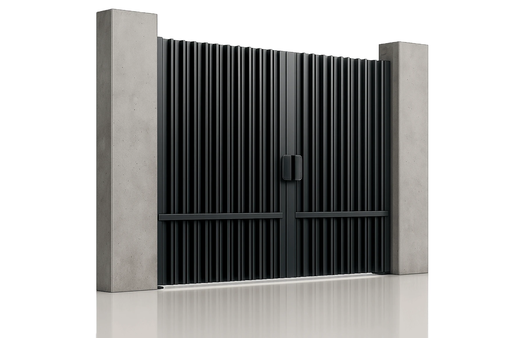 Poarta auto batanta aluminiu 3500x2000mm, model Imperia, gri antracit