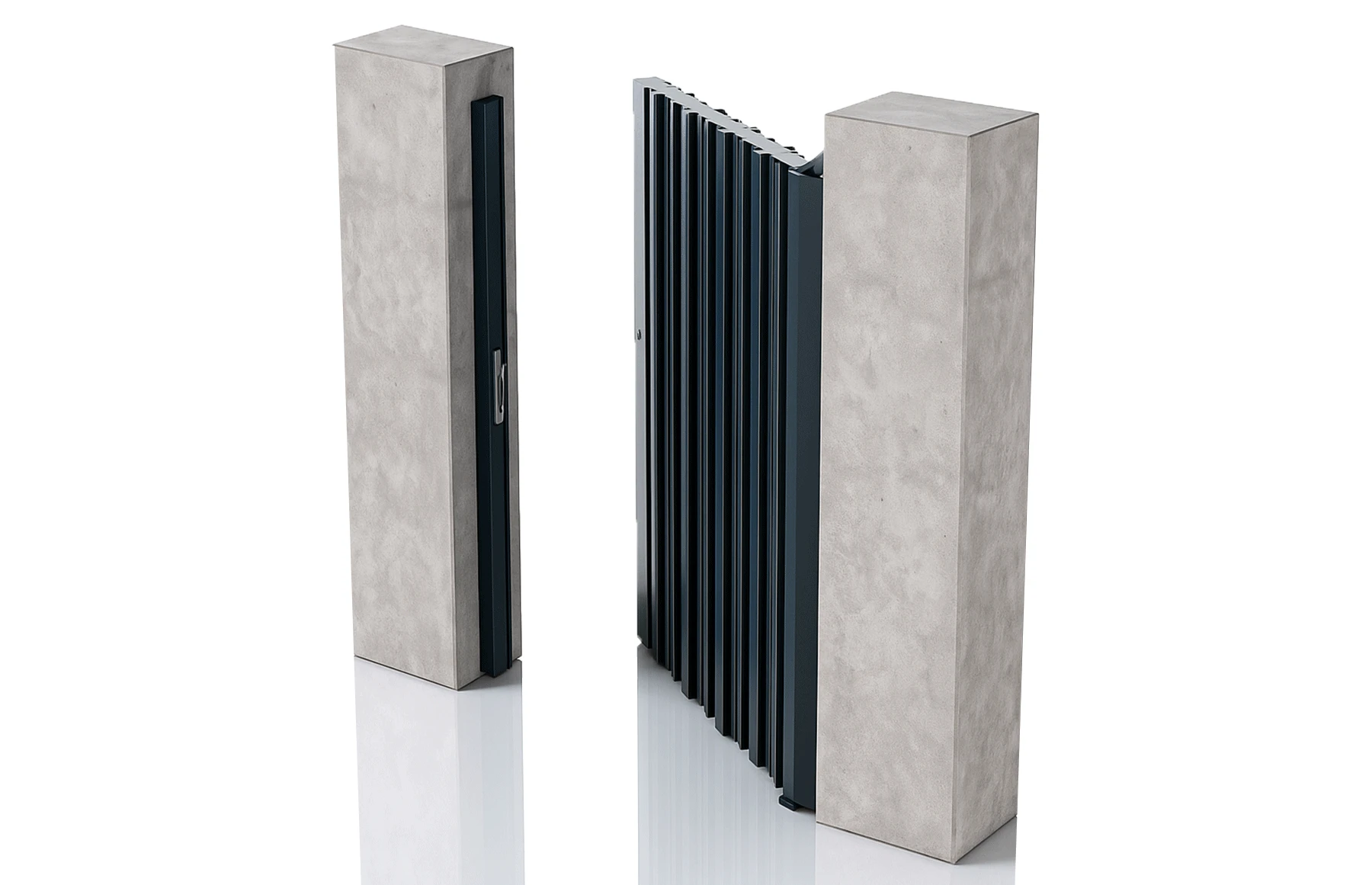 Set porti metalice din aluminiu,model Imperia, gri antracit, Virtuoso Signature Collection