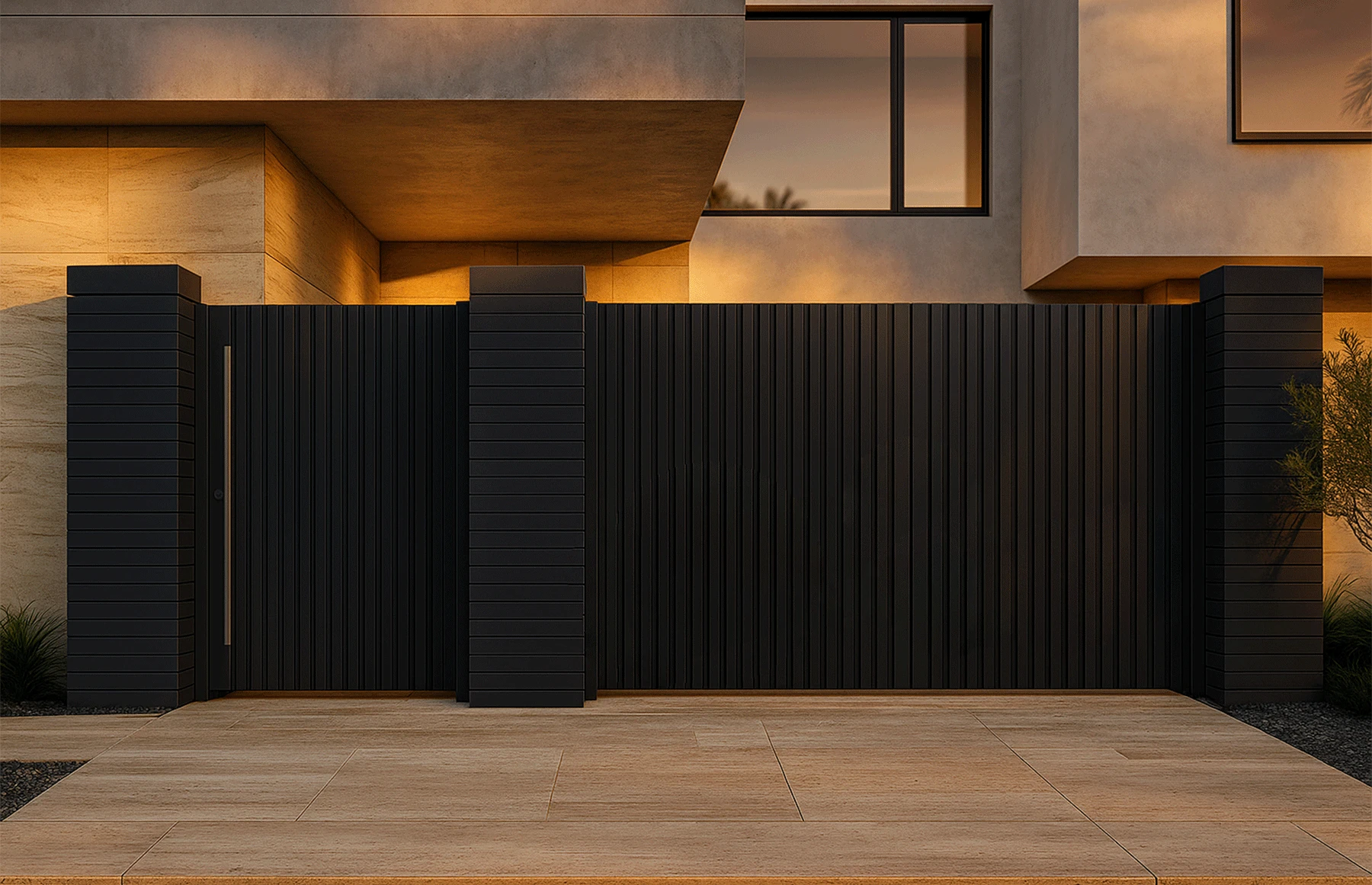 Set porti metalice din aluminiu,model Imperia, gri antracit, Virtuoso Signature Collection