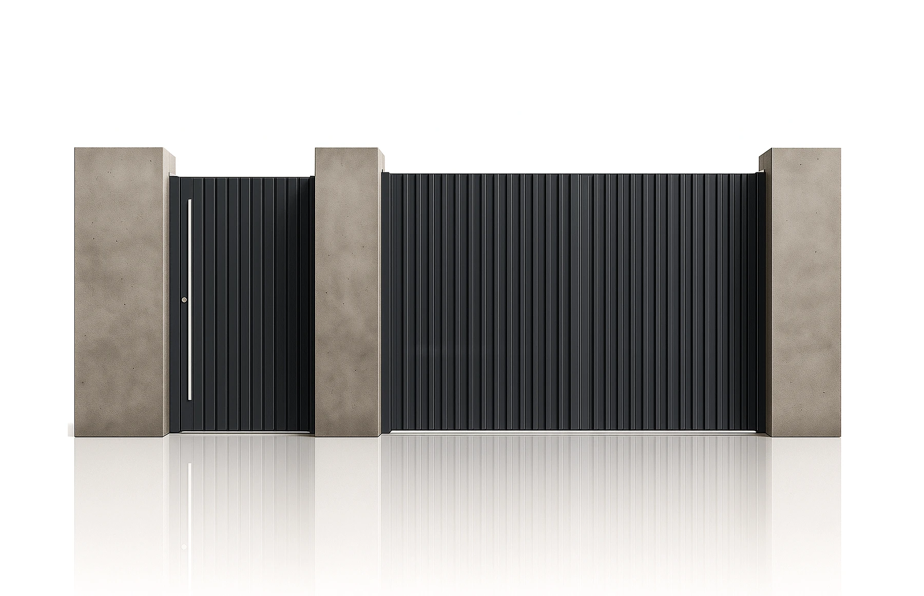 Set porti metalice din aluminiu,model Imperia, gri antracit, Virtuoso Signature Collection