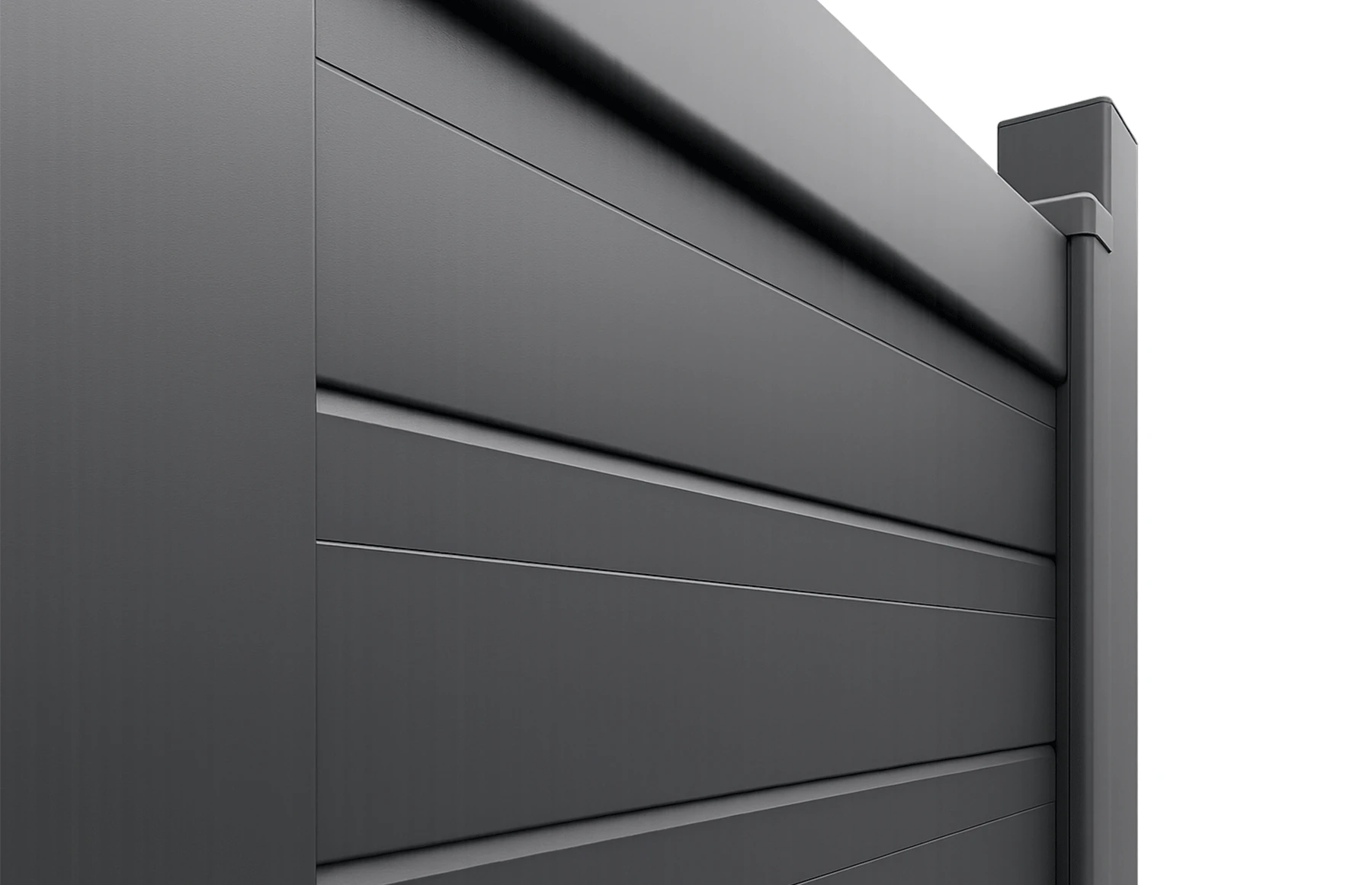 Poarta auto batanta aluminiu 3500x1800mm, model Samurai, gri antracit