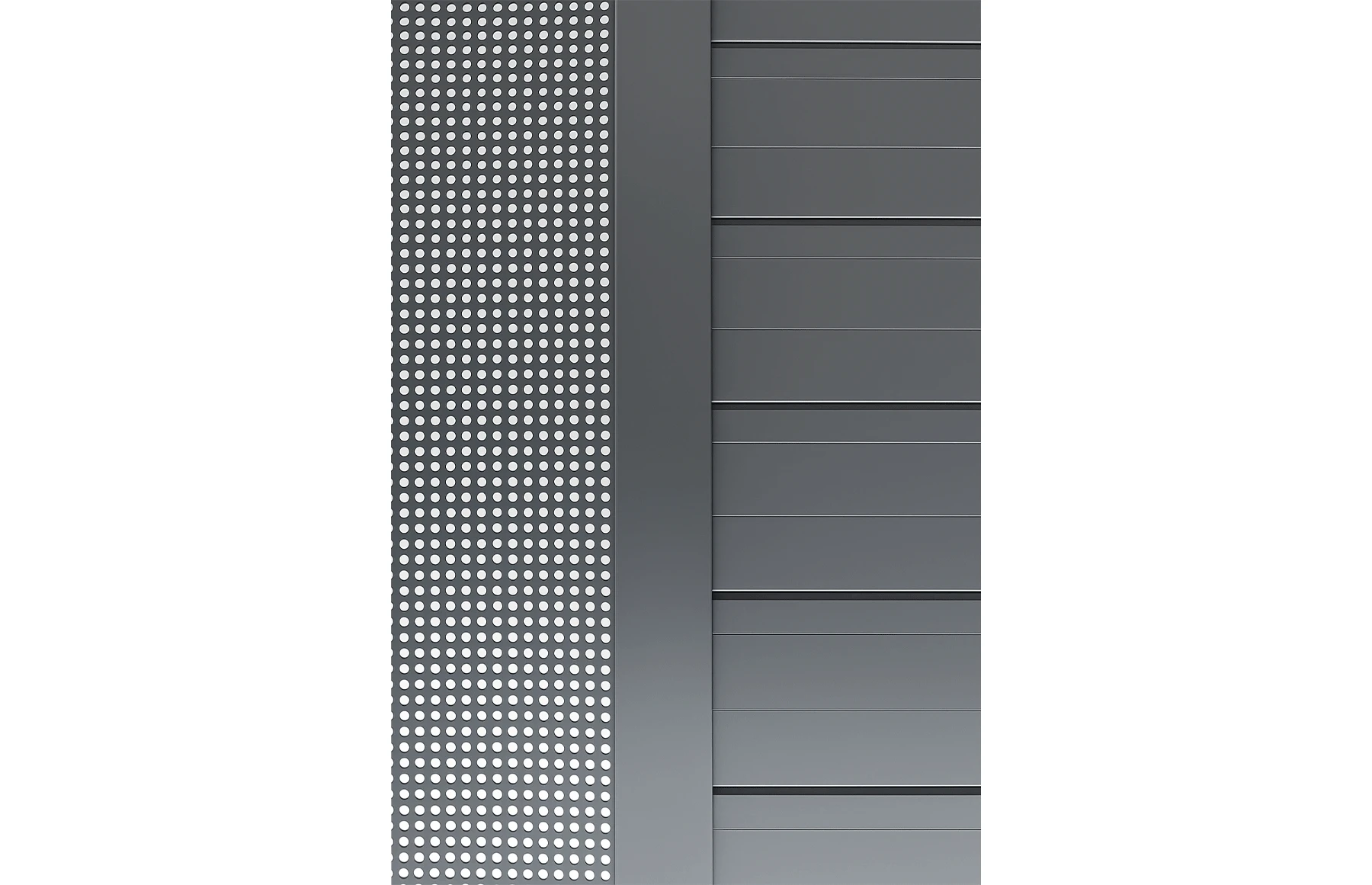 Poarta auto batanta aluminiu 3500x1800mm, model Samurai, gri antracit