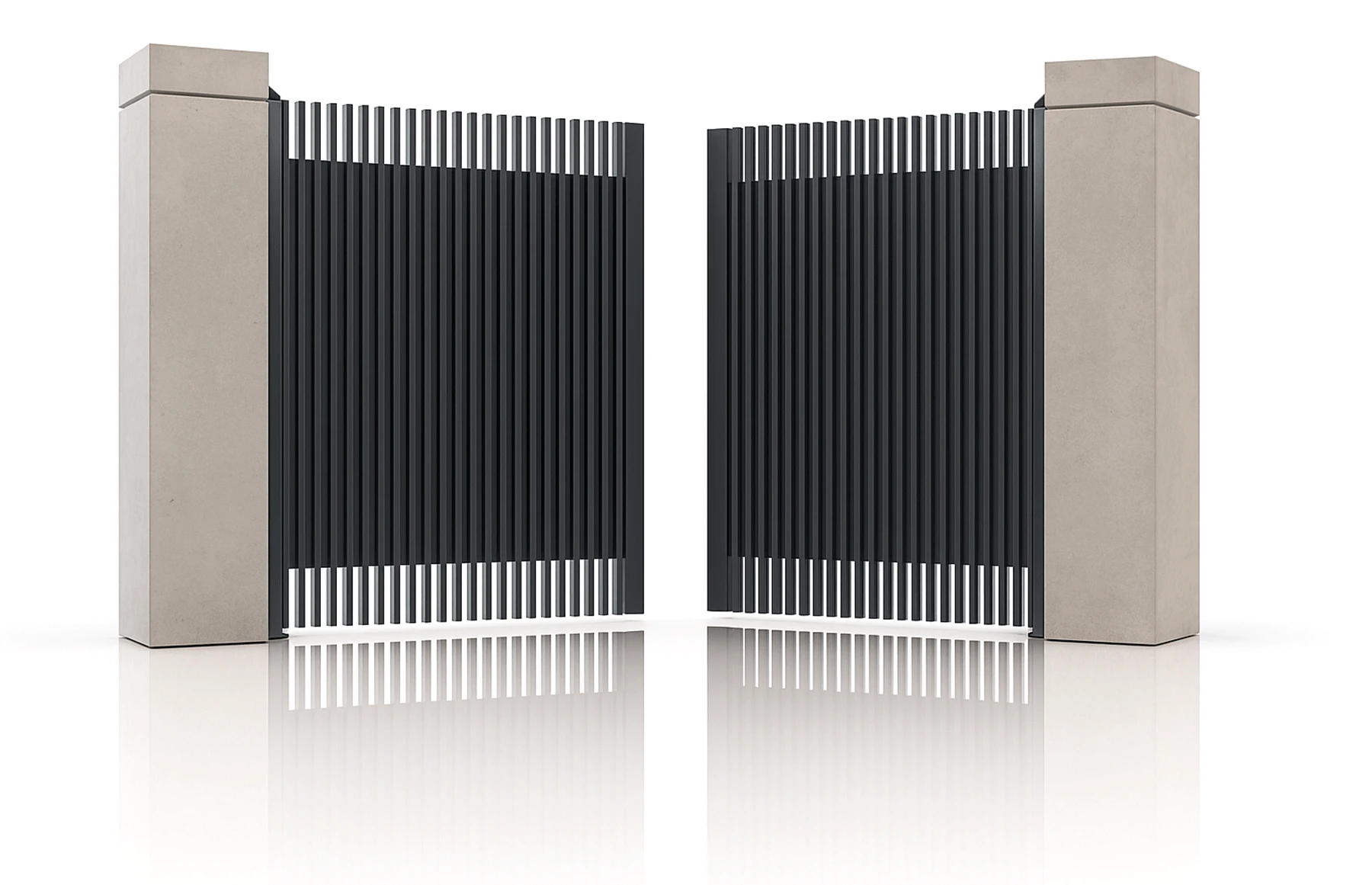 Poarta auto batanta aluminiu 3500x2000mm, model Supernova, gri antracit, Virtuoso Signature Collection