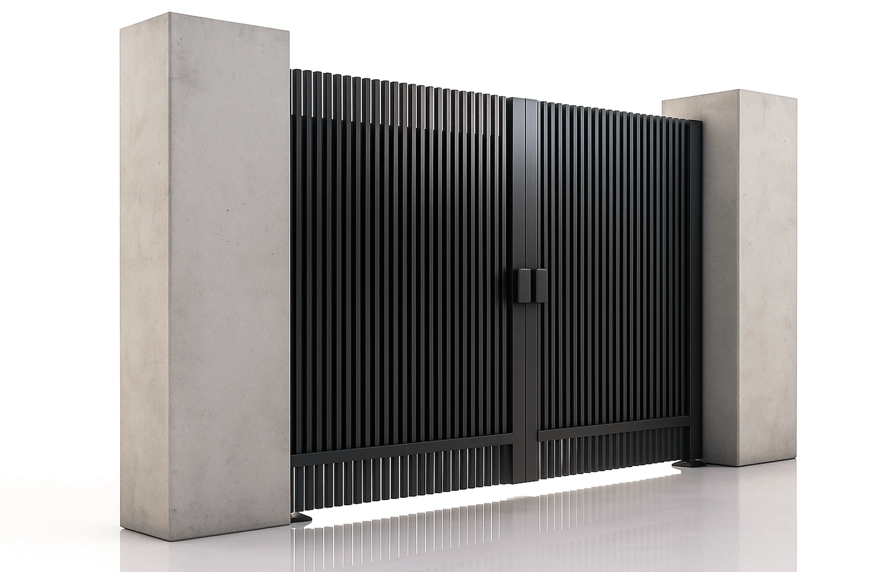 Poarta auto batanta aluminiu 3500x2000mm, model Supernova, gri antracit, Virtuoso Signature Collection