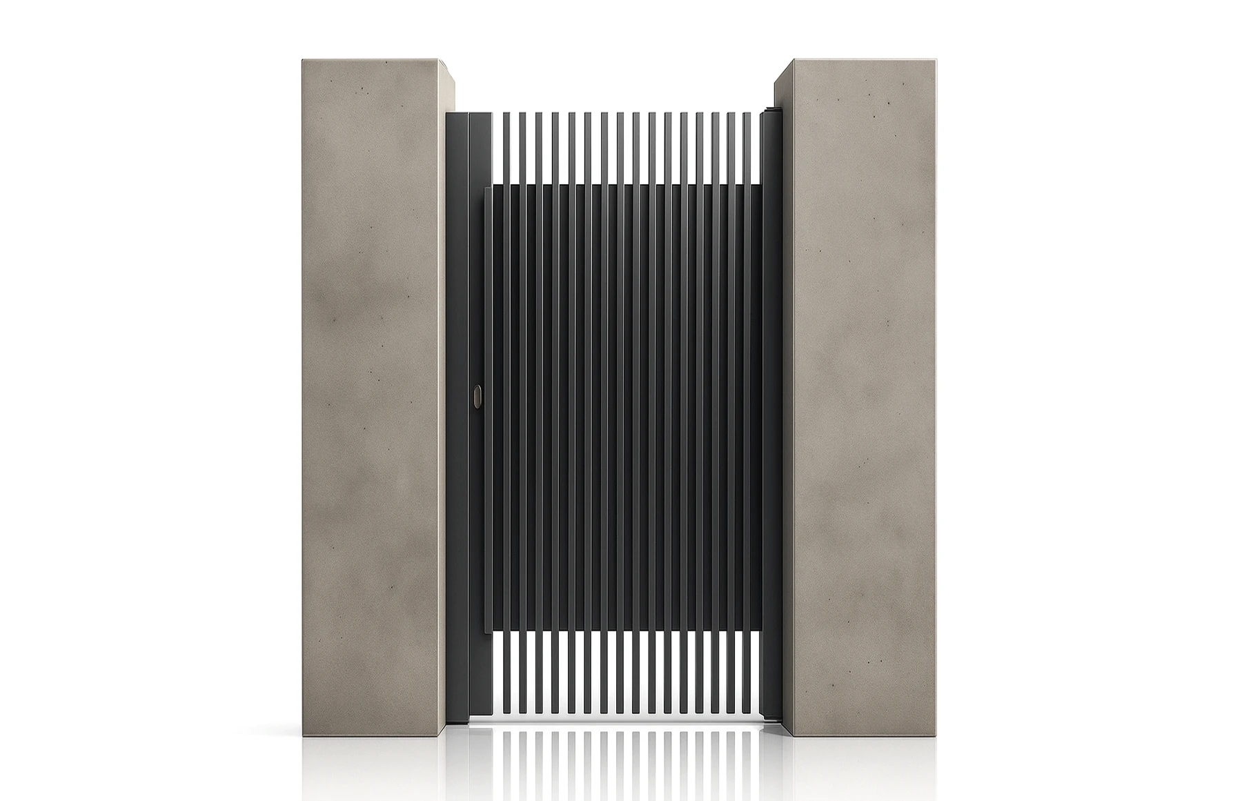 Poarta pietonala metalica din aluminiu 1000x2000mm, gri antracit, model Supernova, Virtuoso Signature Collection