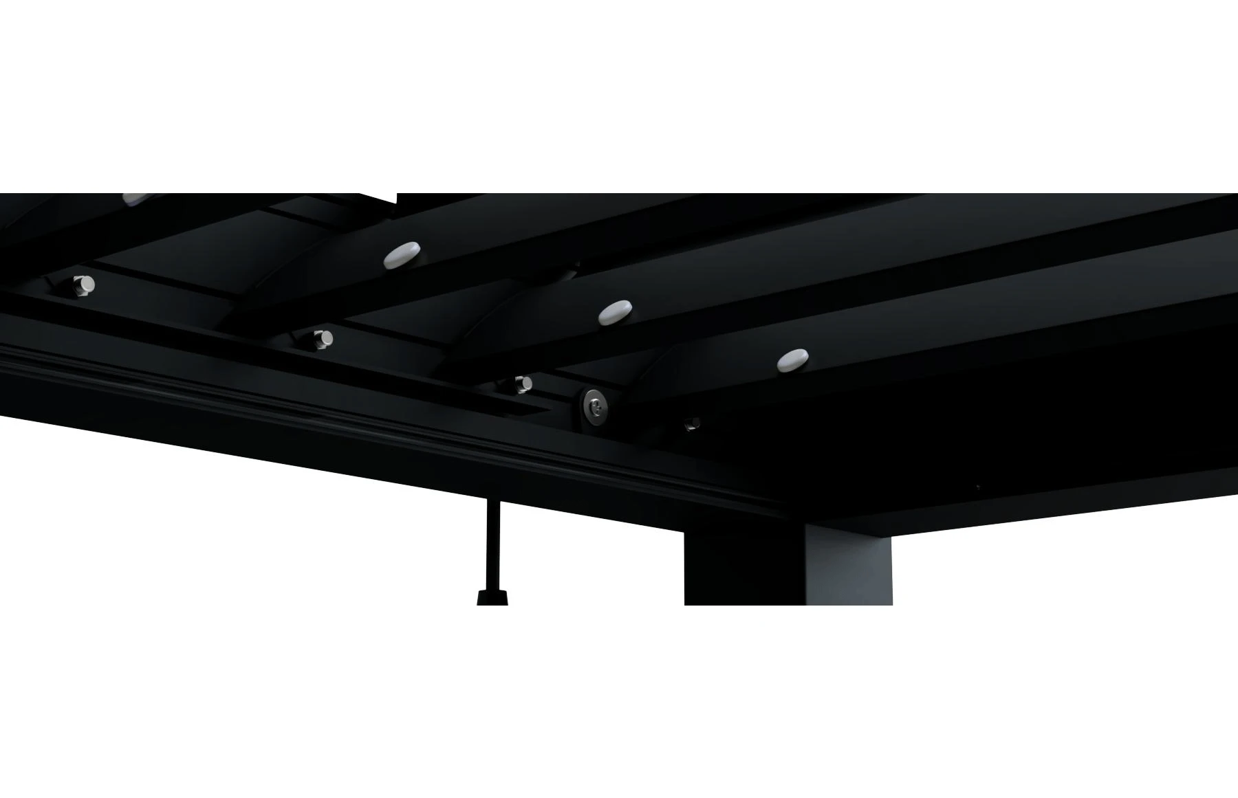 Pergola Bioclimatica X 2.0, Aluminiu, 4x4m, LED Lumina Calda, Gri Antracit
