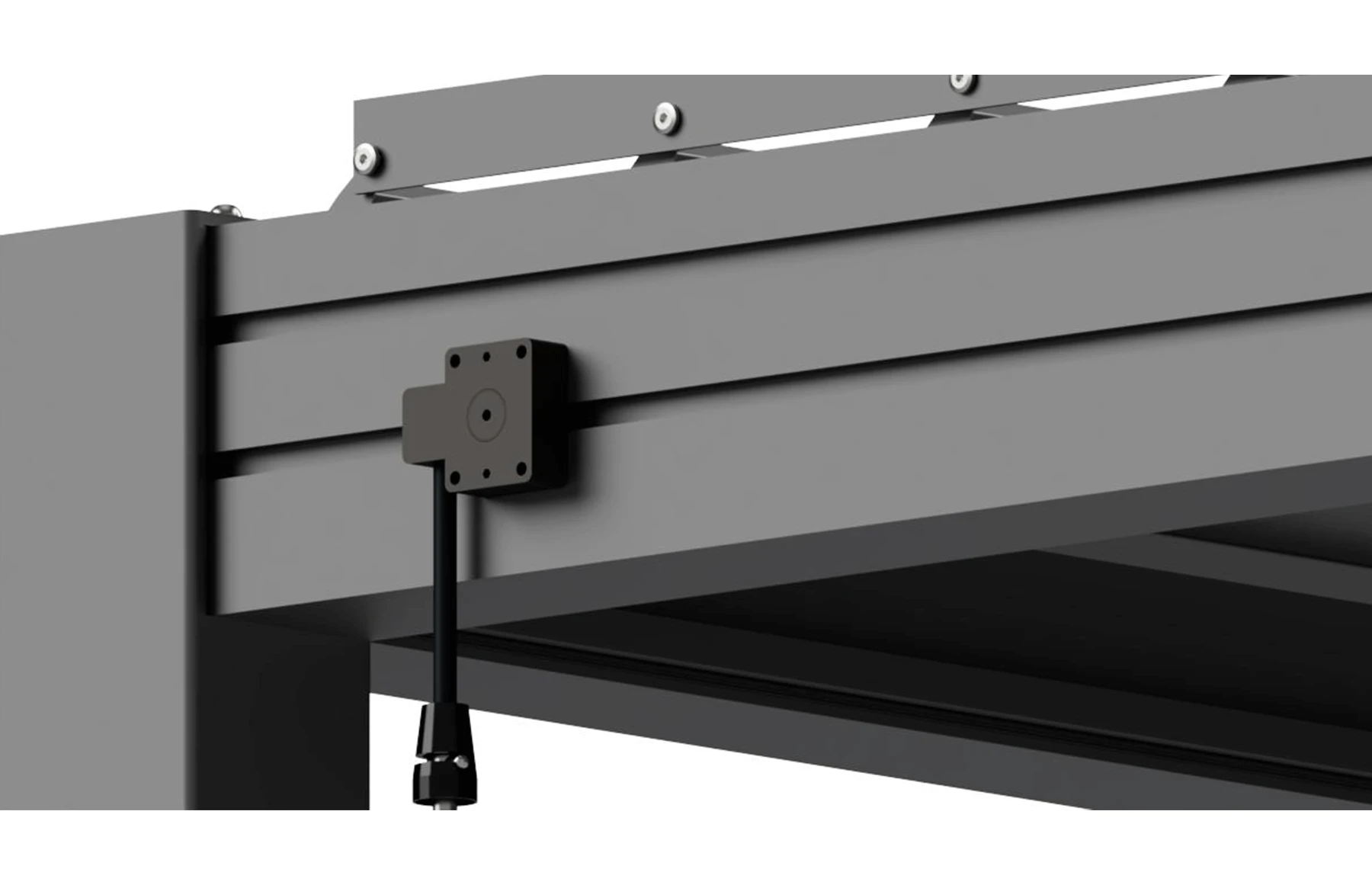 Pergola Bioclimatica X 2.0, Aluminiu, 4x4m, LED Lumina Calda, Gri Antracit