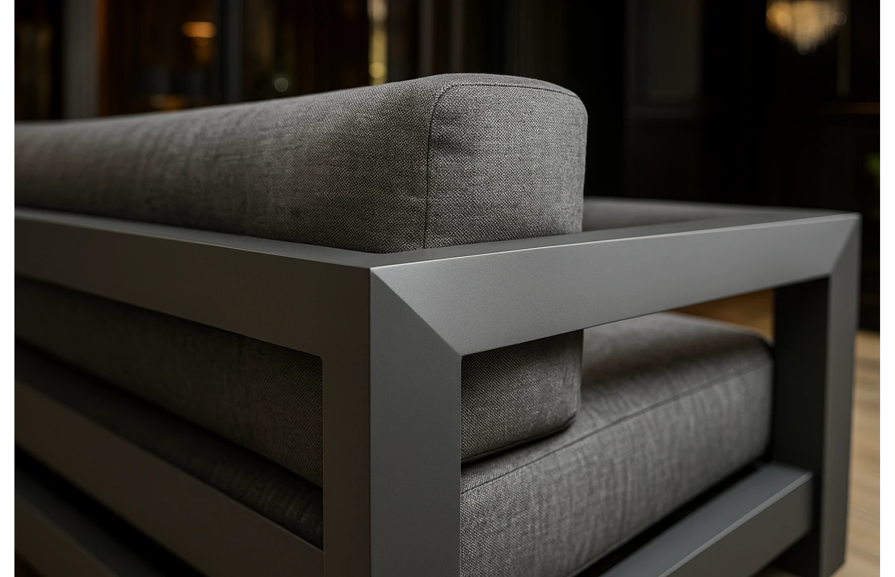 Set mobilier premium din aluminiu, pentru terasa/gradina/balcon, model Dubai