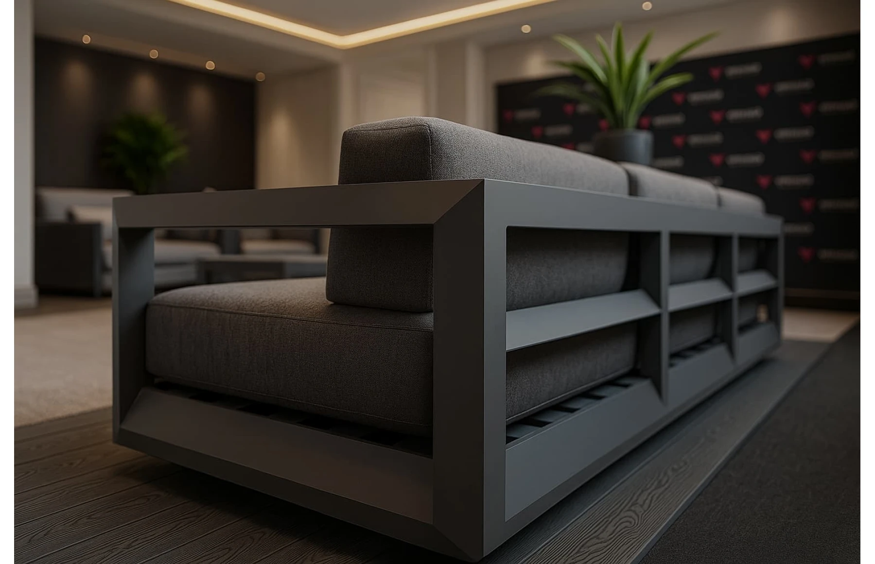 Set mobilier premium din aluminiu, pentru terasa/gradina/balcon, model Dubai