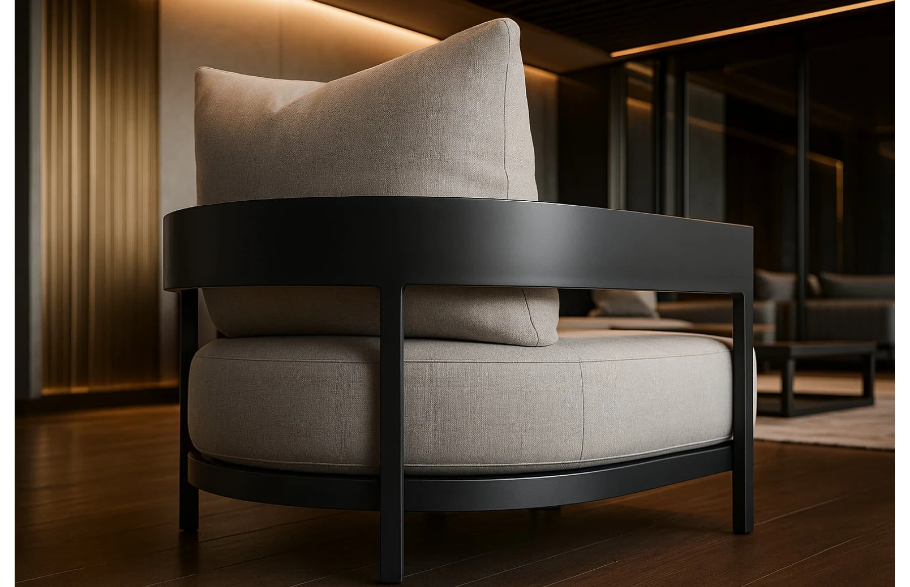 Set mobilier premium din aluminiu, pentru terasa/gradina/balcon, model Nisa