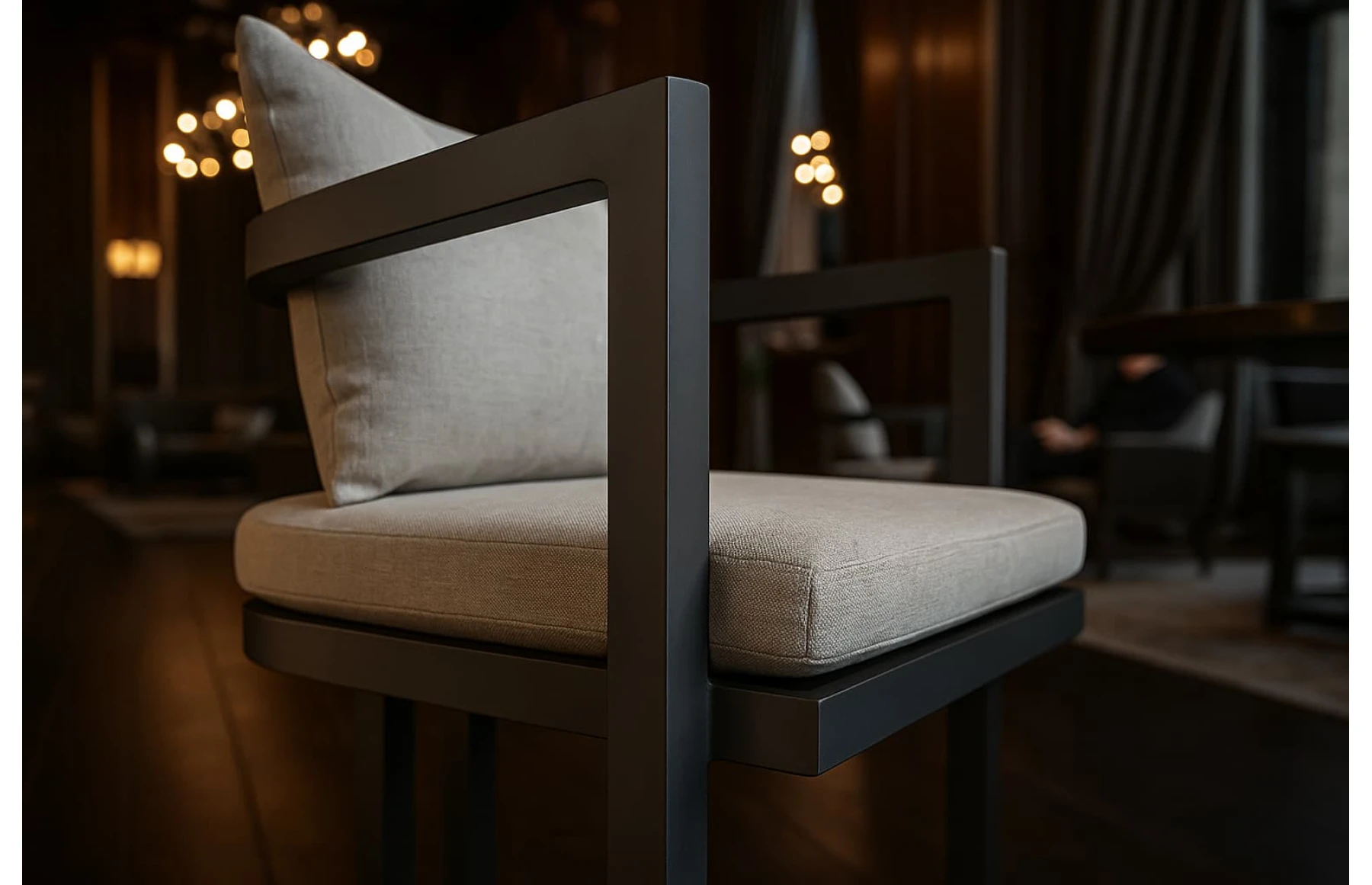 Set masa dining cu 6 scaune premium din aluminiu, pentru terasa/gradina/balcon, model Parma