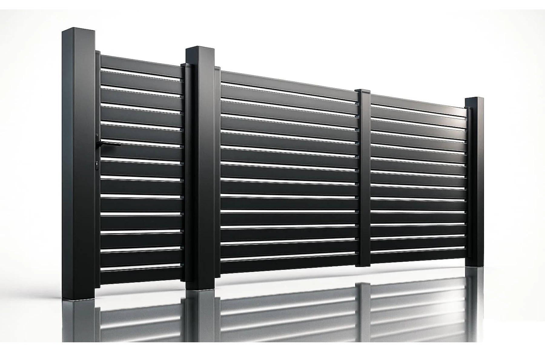 Set porti metalice din aluminiu, gri antracit, model Taurus