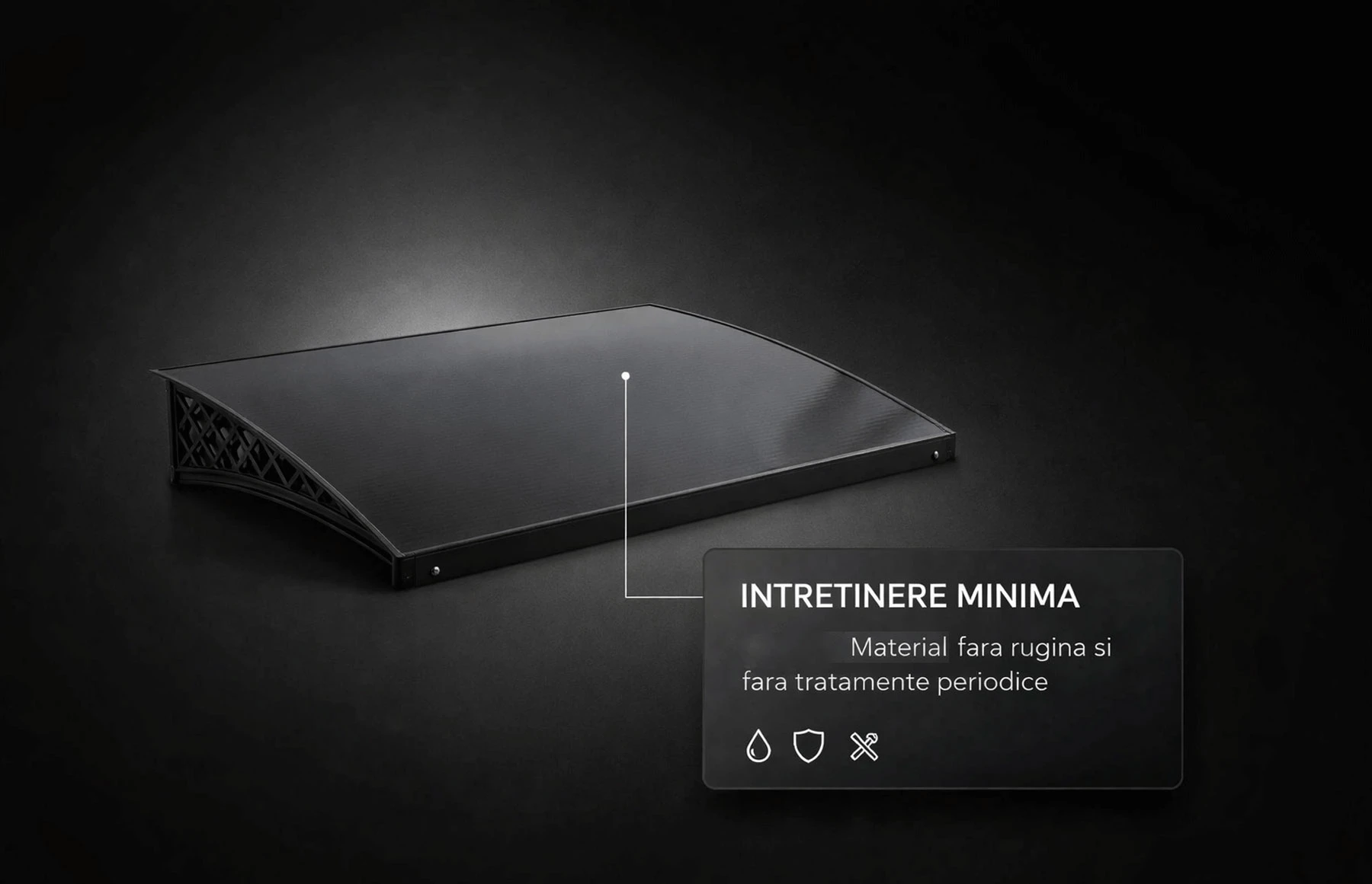 Copertina metalica din aluminiu, 1050x1350mm