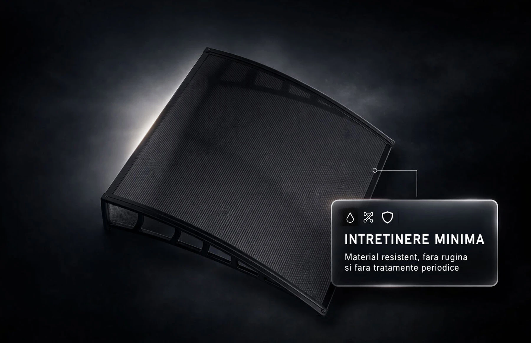 Copertina metalica cu plastic rigid, 1050x1200mm