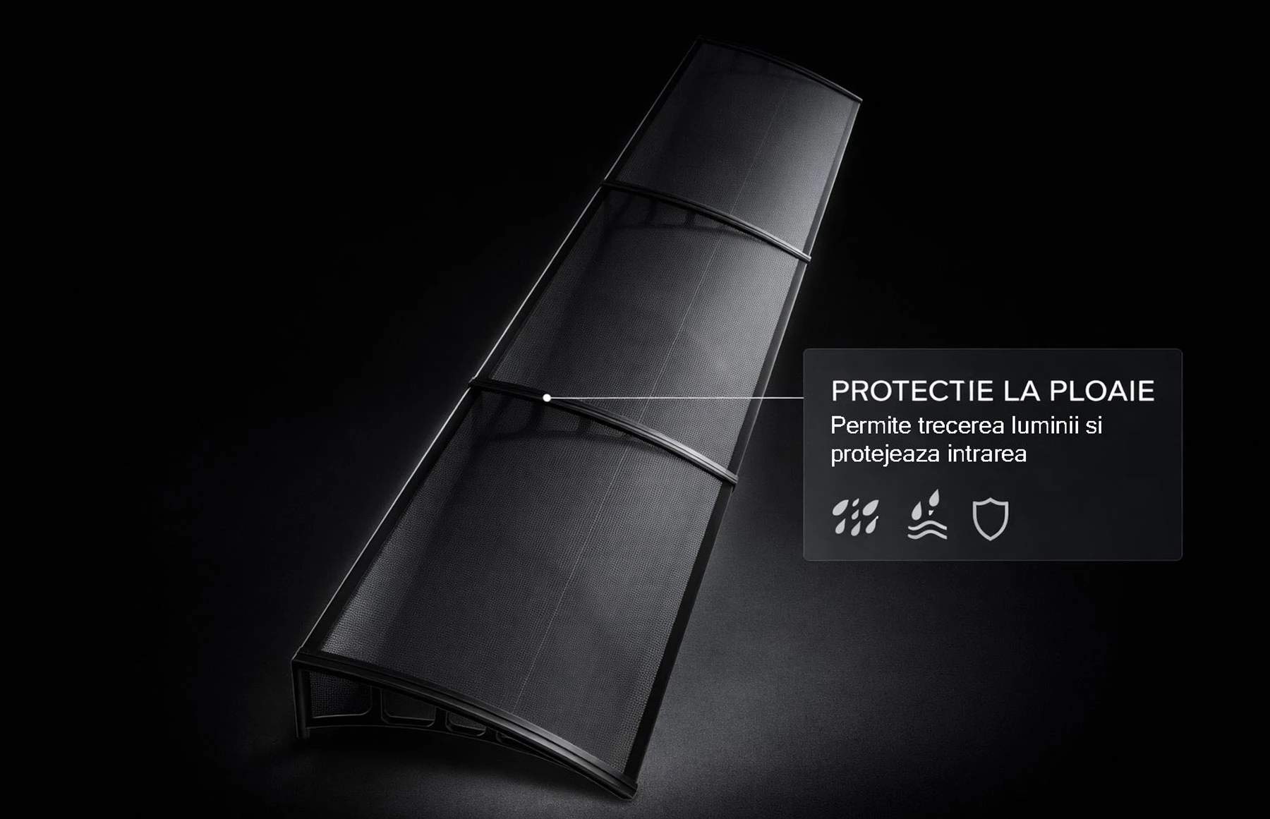 Copertina metalica cu plastic rigid, 700x3600mm