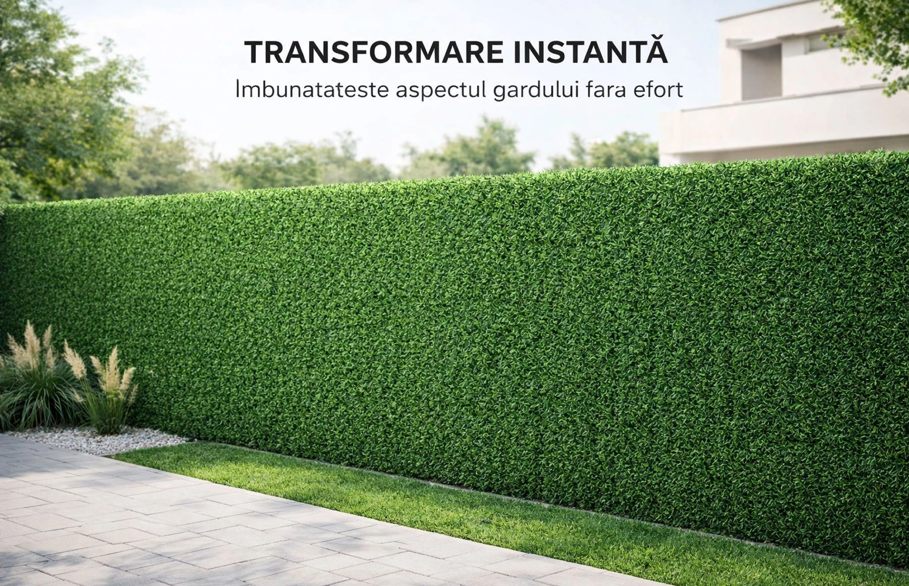 Plasa gard viu artificial, imitatie Gard Viu, plasa paravan verde, 2x10metri, Virtuoso