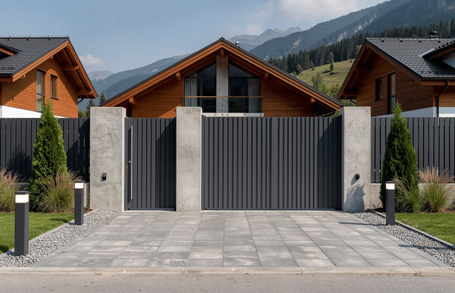 Set porti metalice din aluminiu,model Imperia, gri antracit, Virtuoso Signature Collection