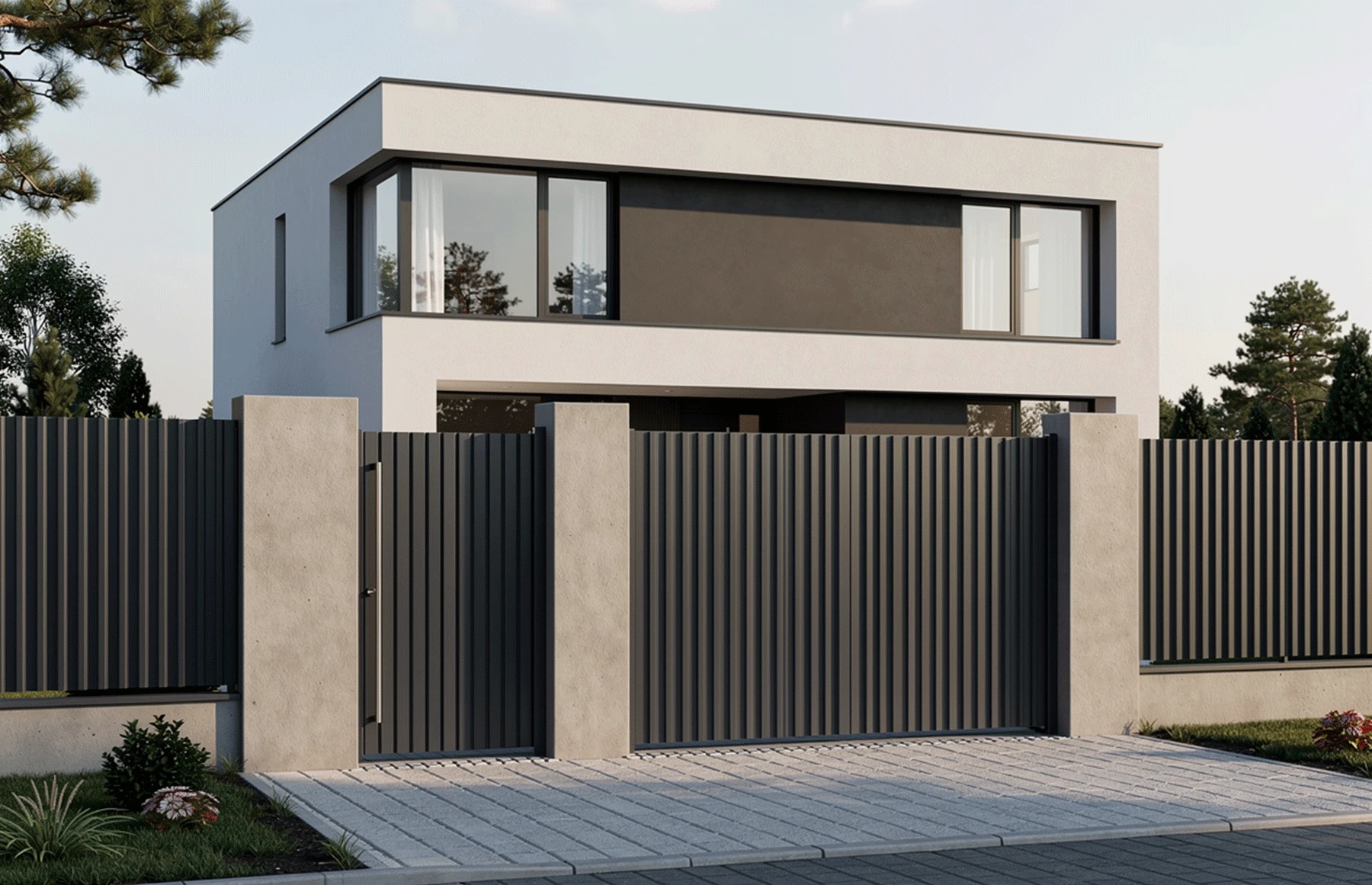 Set porti metalice din aluminiu,model Imperia, gri antracit, Virtuoso Signature Collection