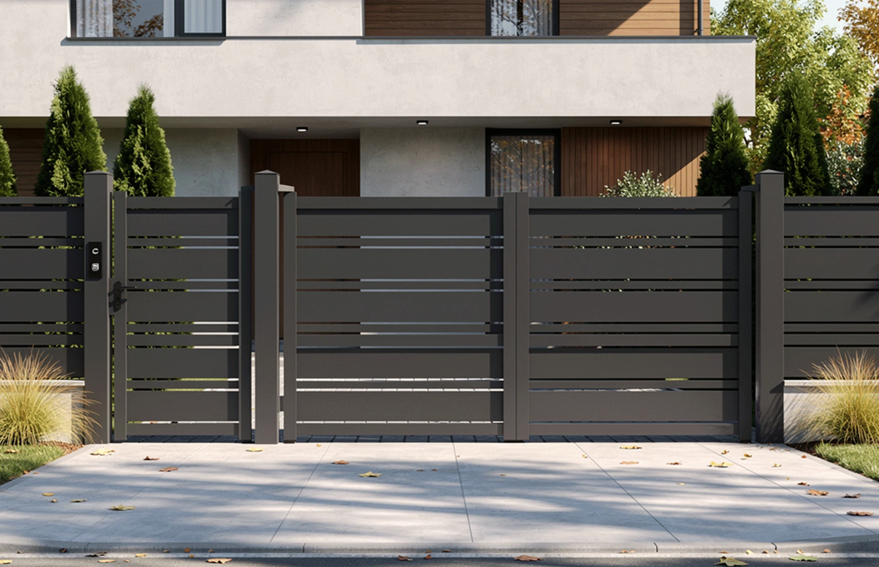 Set porti metalice din aluminiu, maro, model Neptun