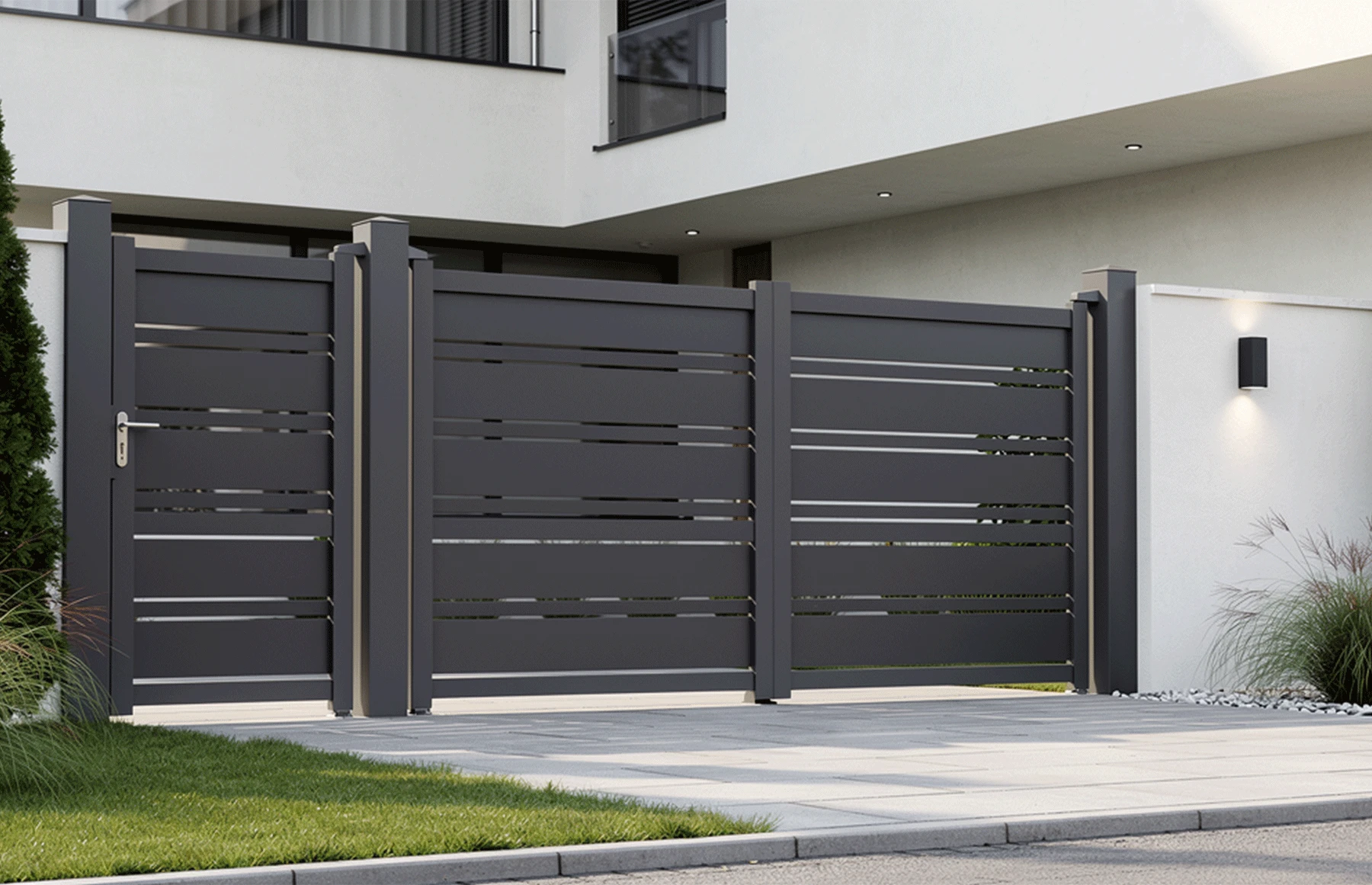 Set porti metalice din aluminiu, maro, model Neptun