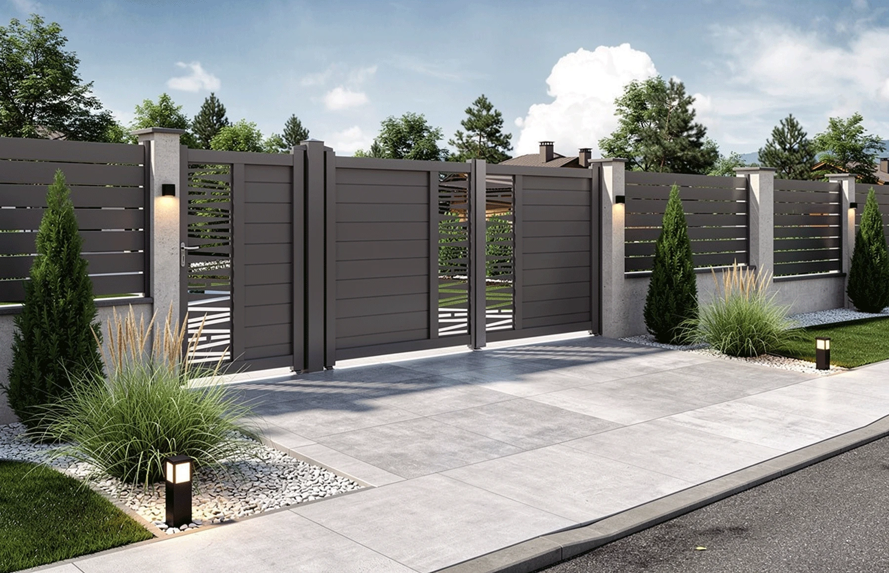 Set porti metalice din aluminiu, maro, model Poseidon