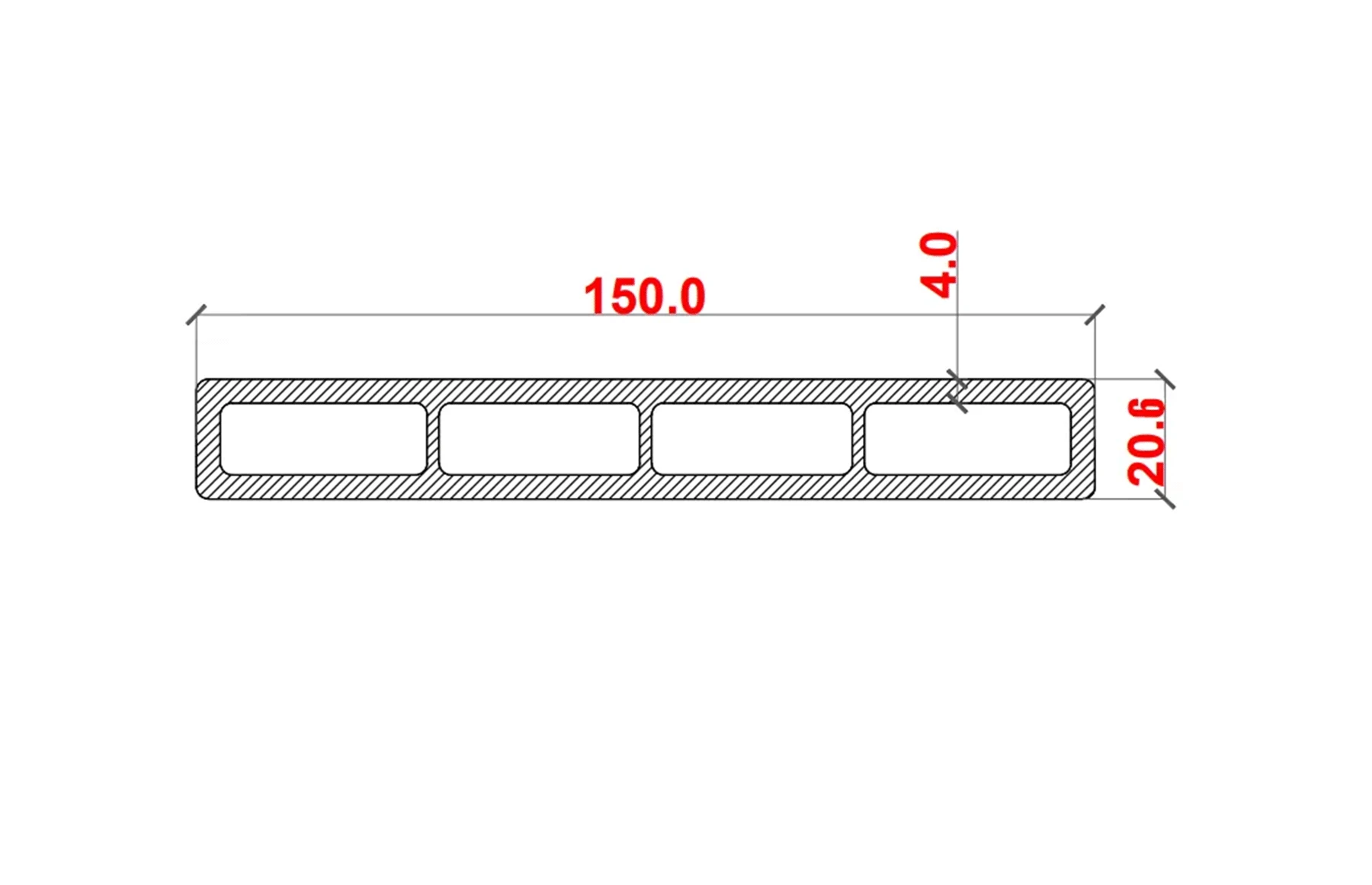 Placa gard tip scandura din WPC lemn compozit, 150x20.6mm, textura lemn maro