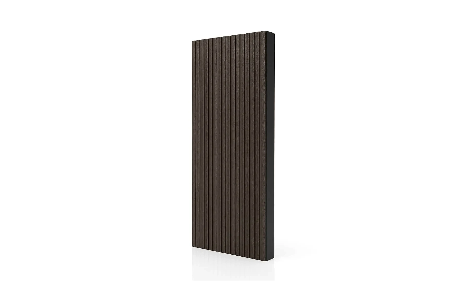 Placa gard tip scandura din WPC lemn compozit, 150x20.6mm, textura periata gri