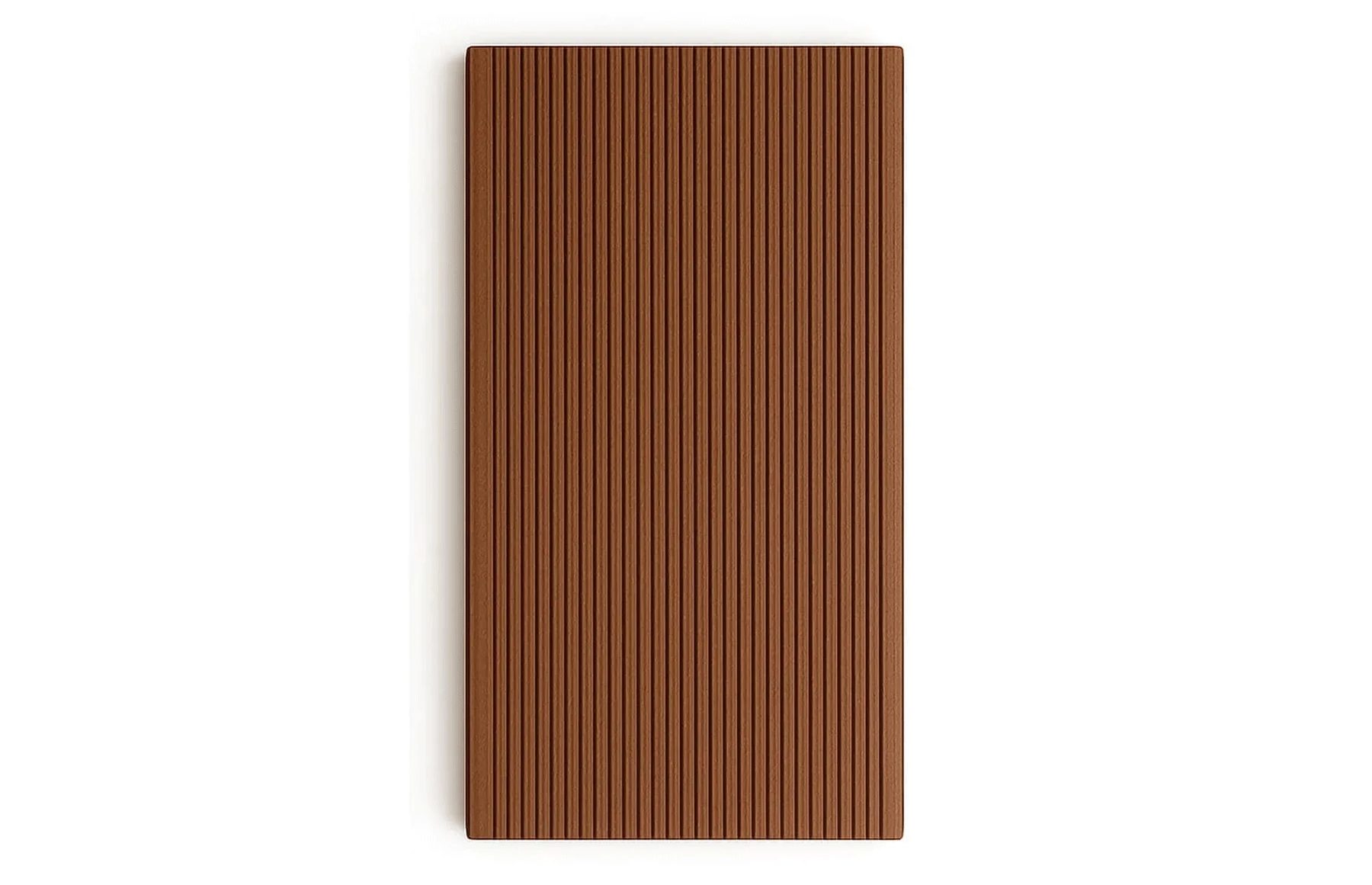 Placa gard tip scandura din WPC lemn compozit, 150x20.6mm, textura periata maro