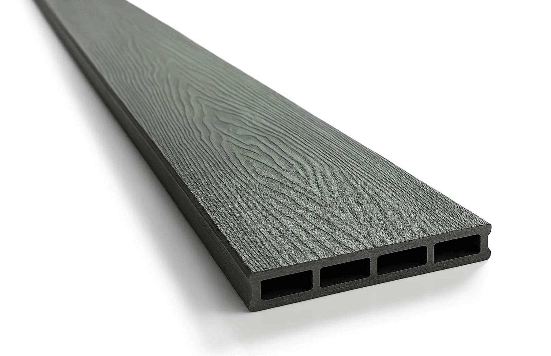 Placa gard WPC 3D ambele fete, Negru, Dimensiune: 150x4000mm, Grosime: 21mm