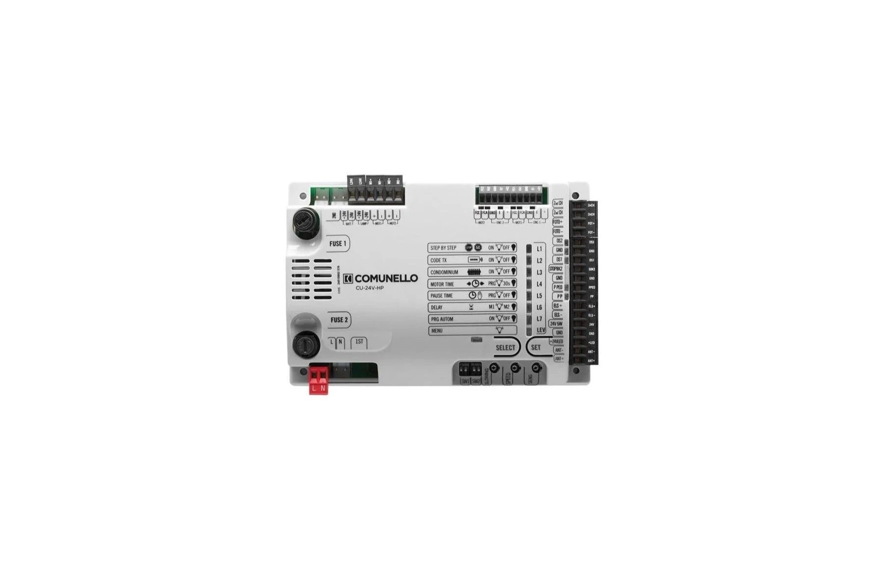 Kit automatizare poartă batantă Comunello Hyron 300 24V, 2x3 m – GKHN30MHLF900A