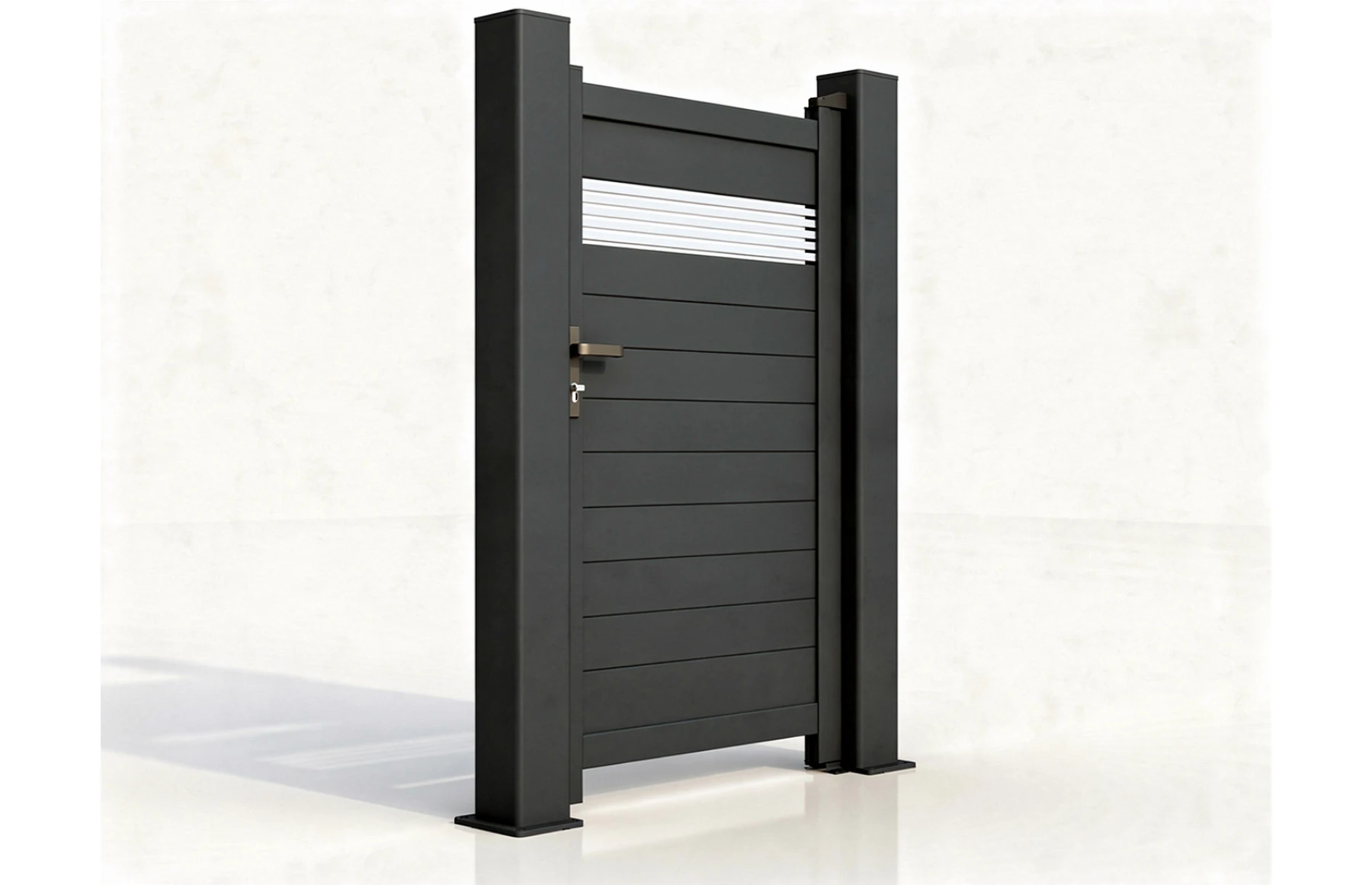 Poarta pietonala metalica din aluminiu, model Dionysos