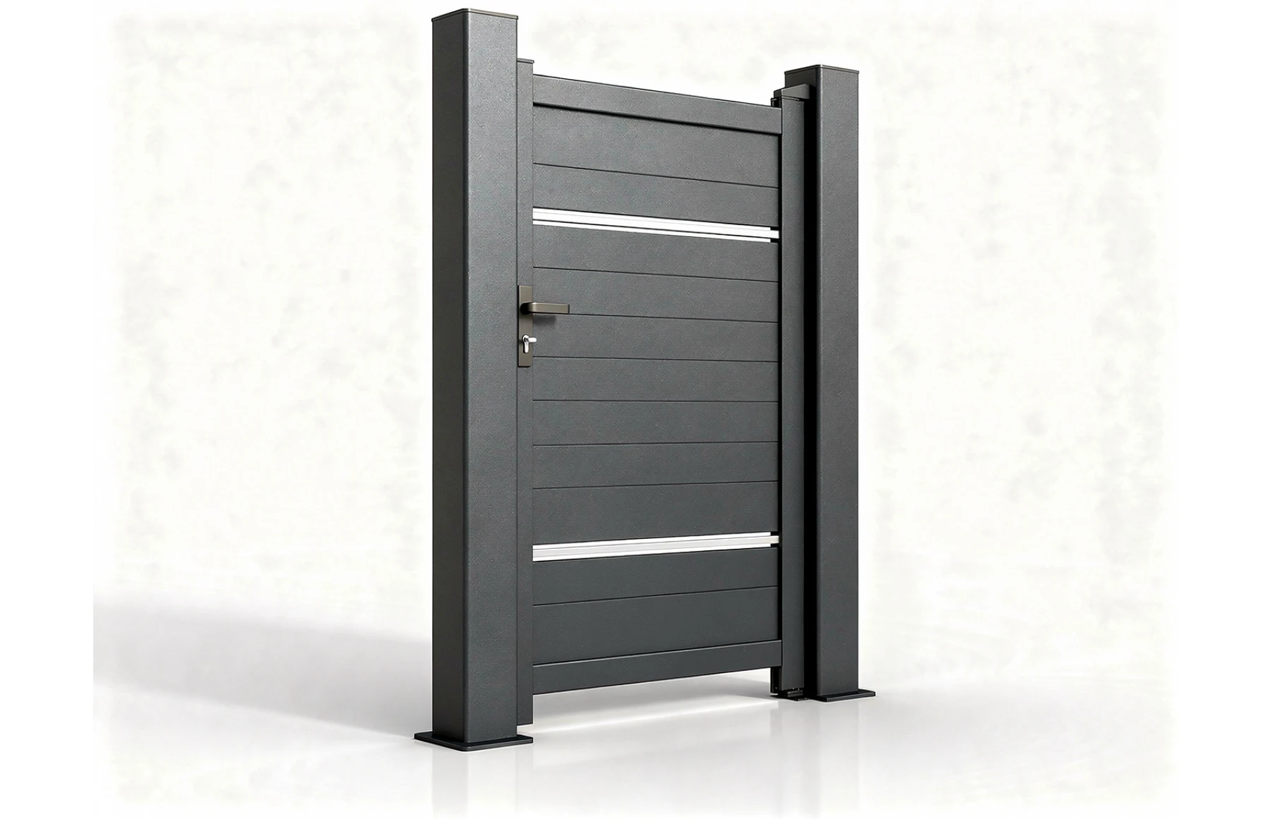 Poarta pietonala metalica din aluminiu, model Hercule